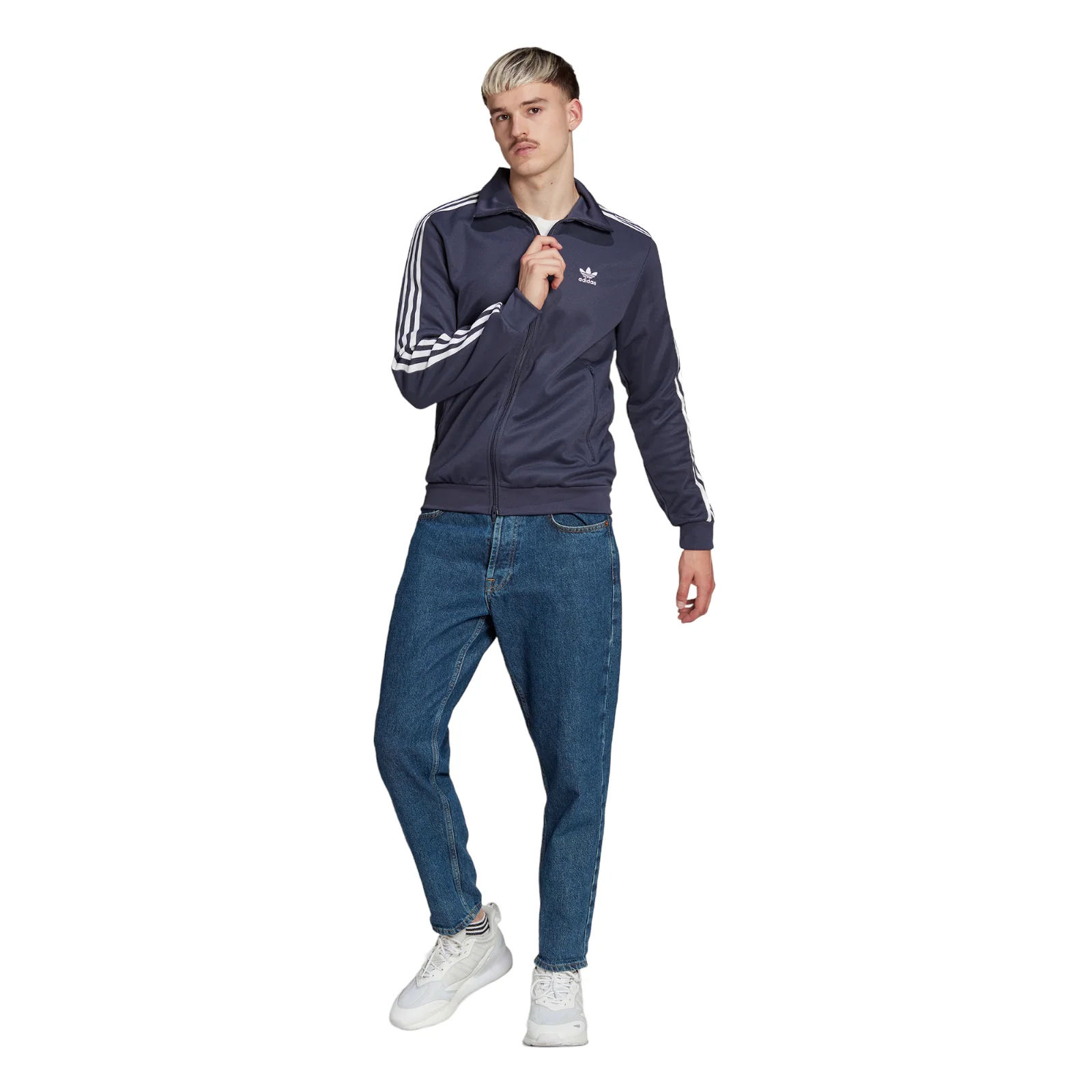 adidas Originals Adicolor Classics Beckenbauer Track Top - Navy - Image 4