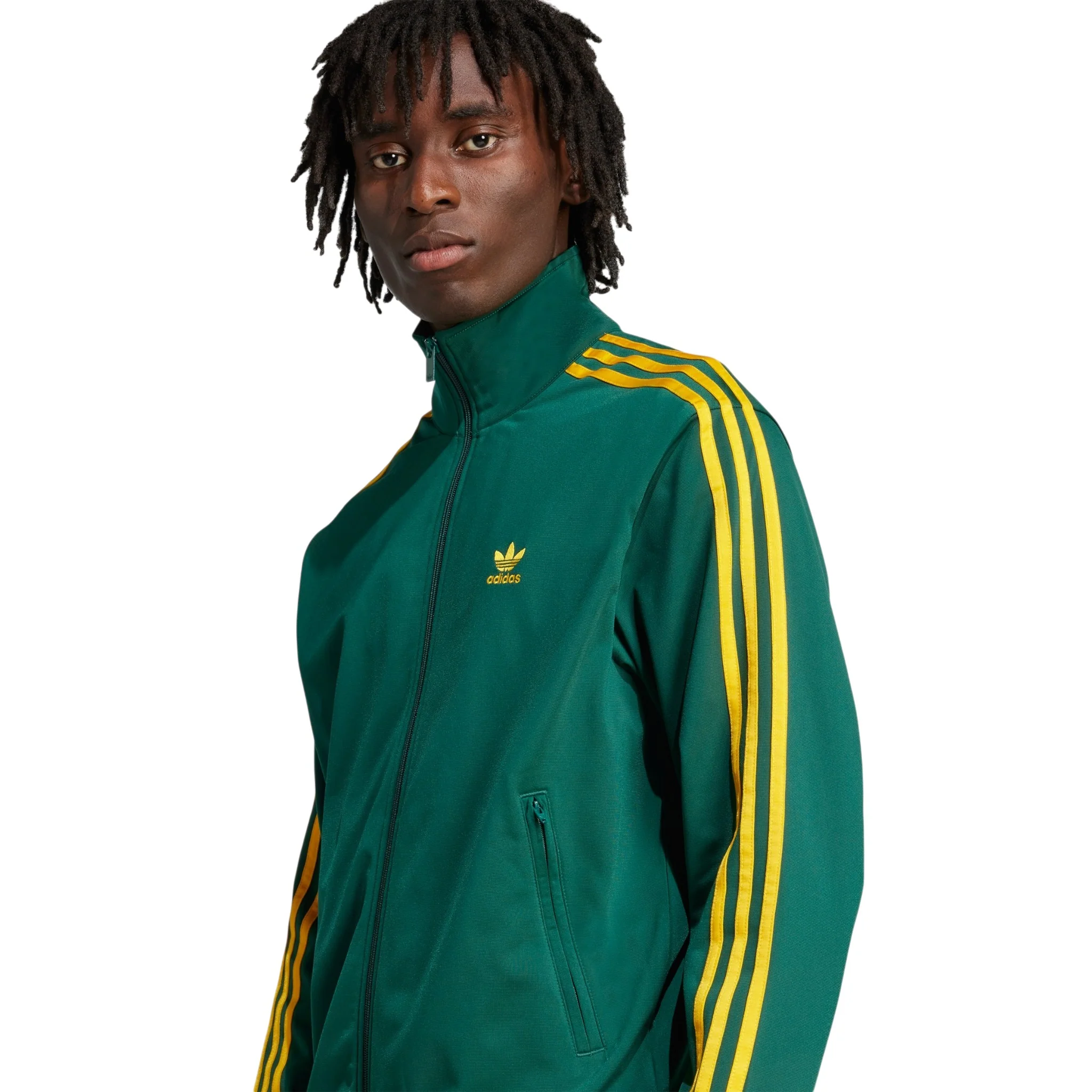 adidas Originals Adicolor Classics Firebird Track Top - Collegiate Green / Crew Yellow - Image 6