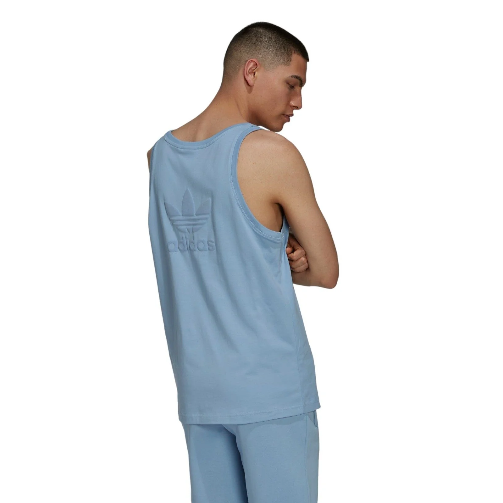 adidas Originals Adicolor Classics MM Trefoil Tank Top - Ambient Sky - Image 4
