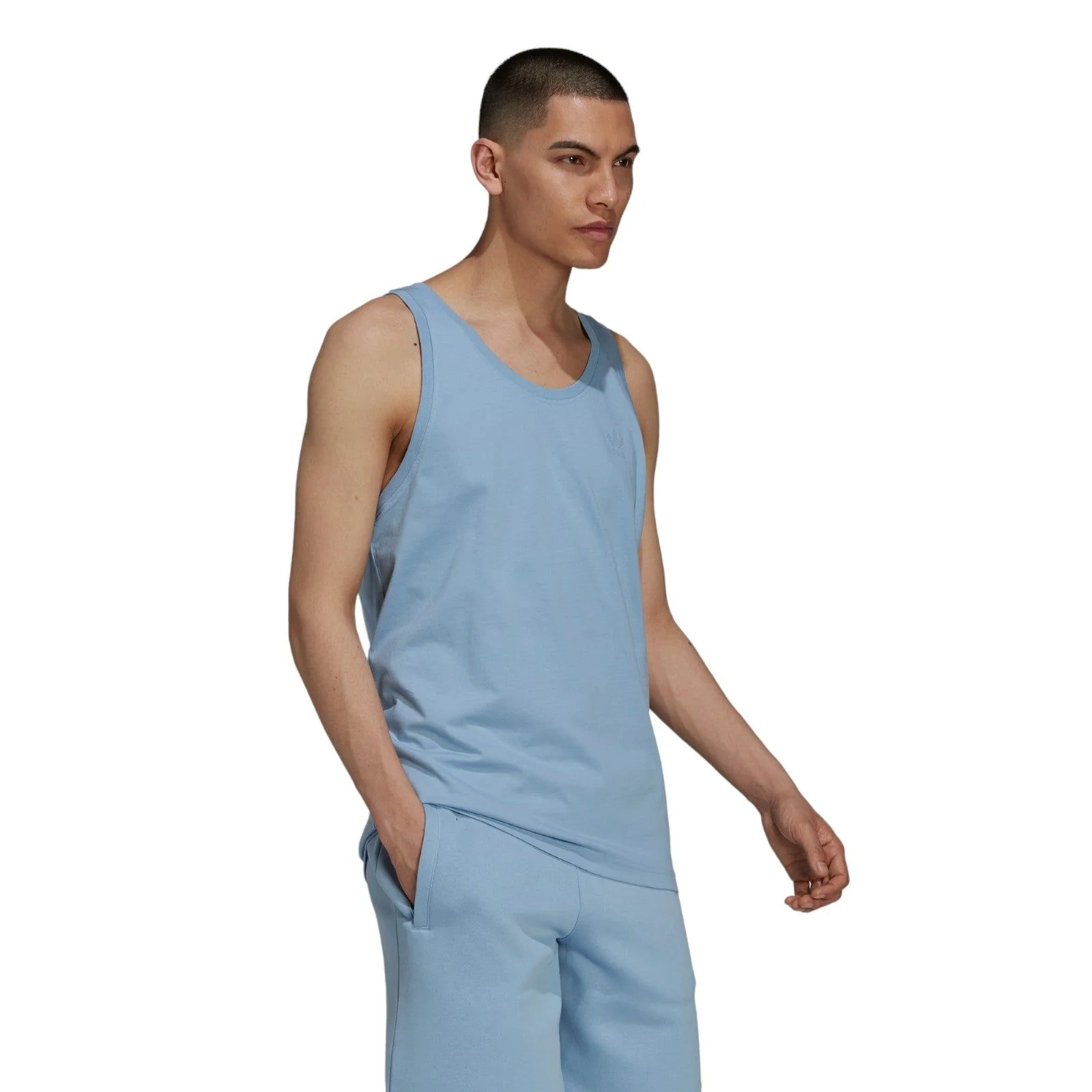 adidas Originals Adicolor Classics MM Trefoil Tank Top - Ambient Sky - Image 5