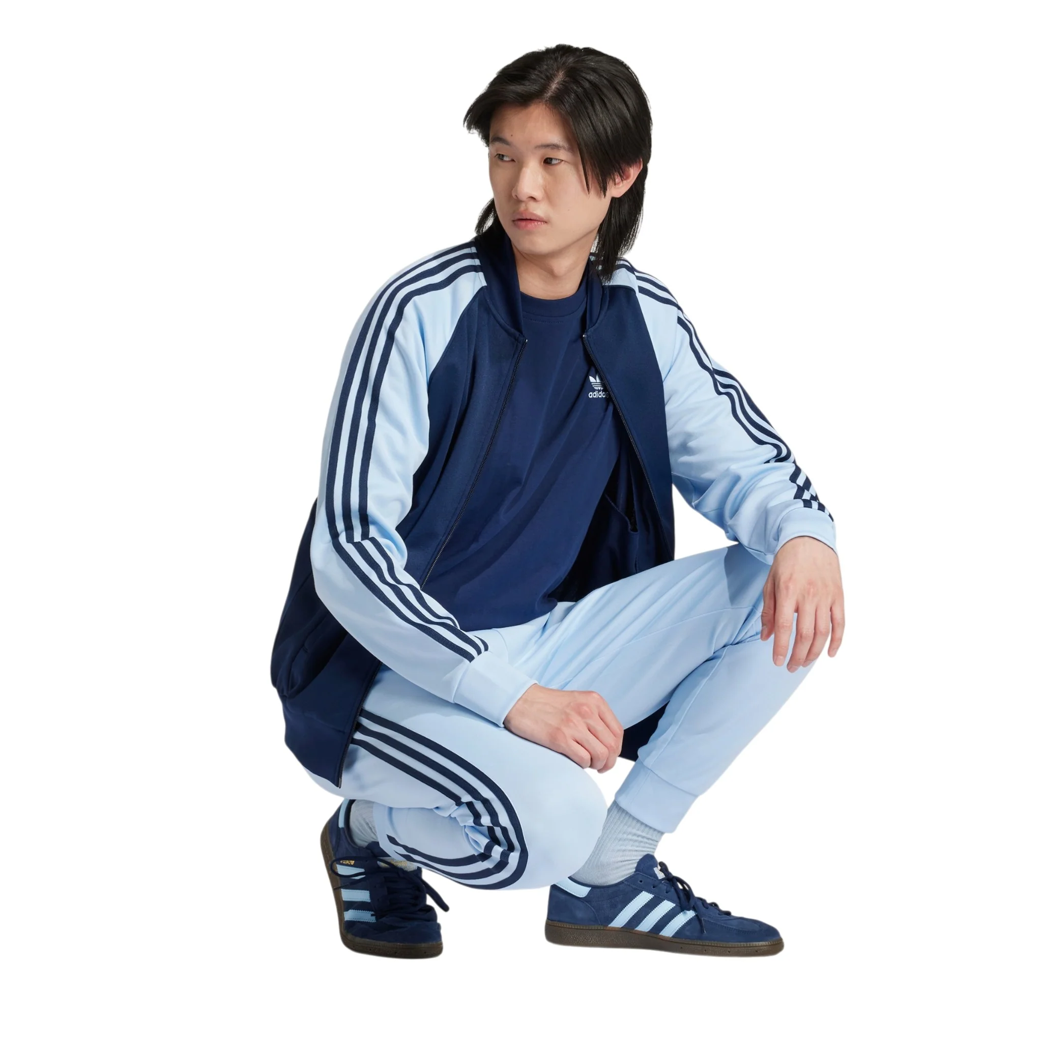 adidas Originals Adicolor Classics SST Superstar Track Jacket - Clear Sky / Night Indigo - Image 4