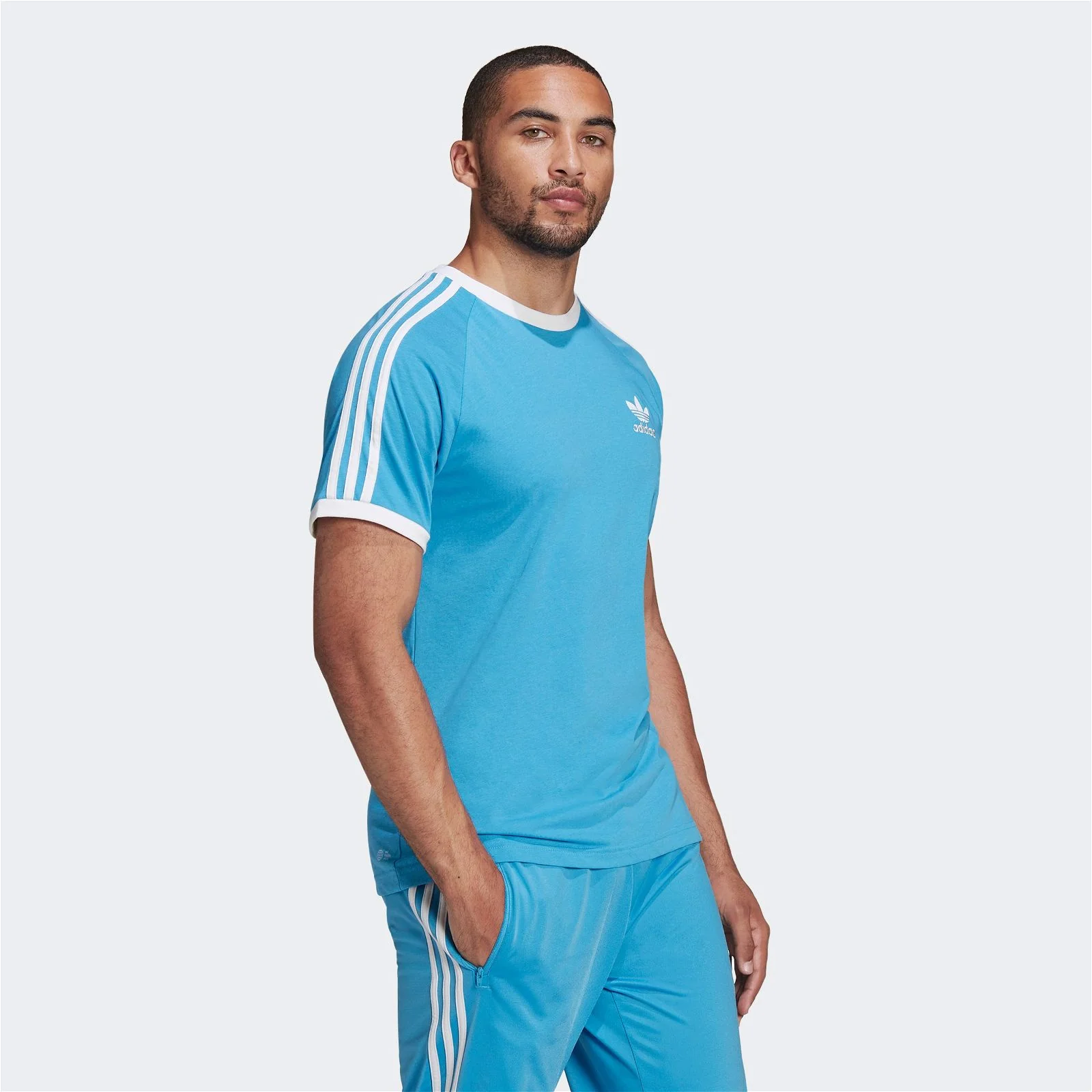 adidas Originals Adicolor Classics Trace Tee - App Sky Rush Blue - Image 5
