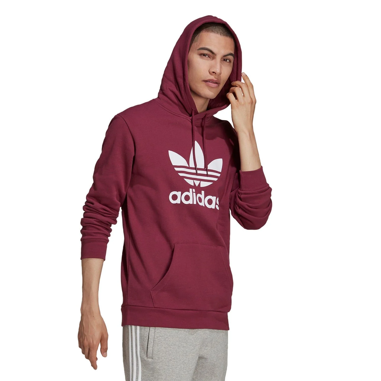 adidas Originals Adicolor Classics Trefoil Hoodie - Victory Crimson - Image 4