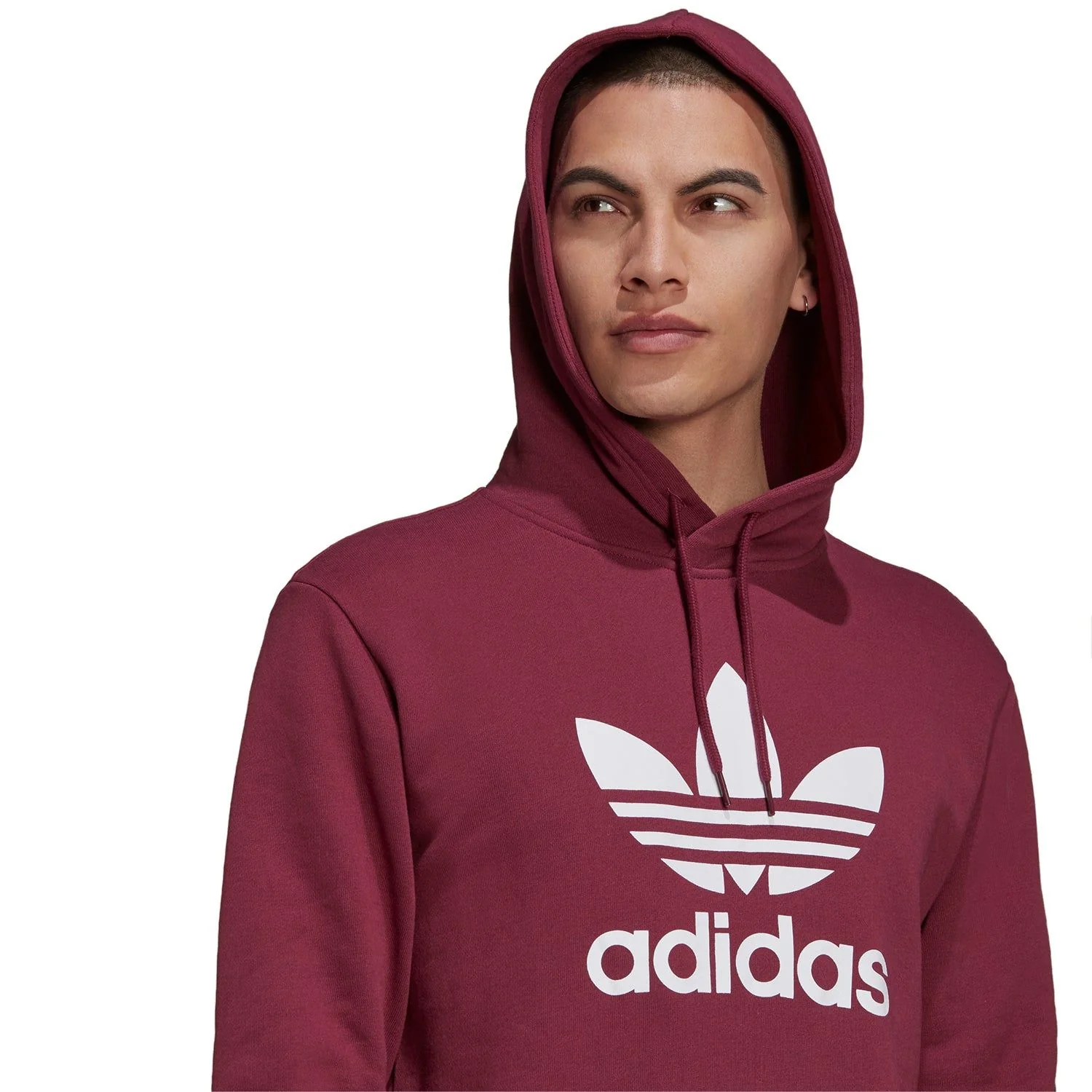 adidas Originals Adicolor Classics Trefoil Hoodie - Victory Crimson - Image 5