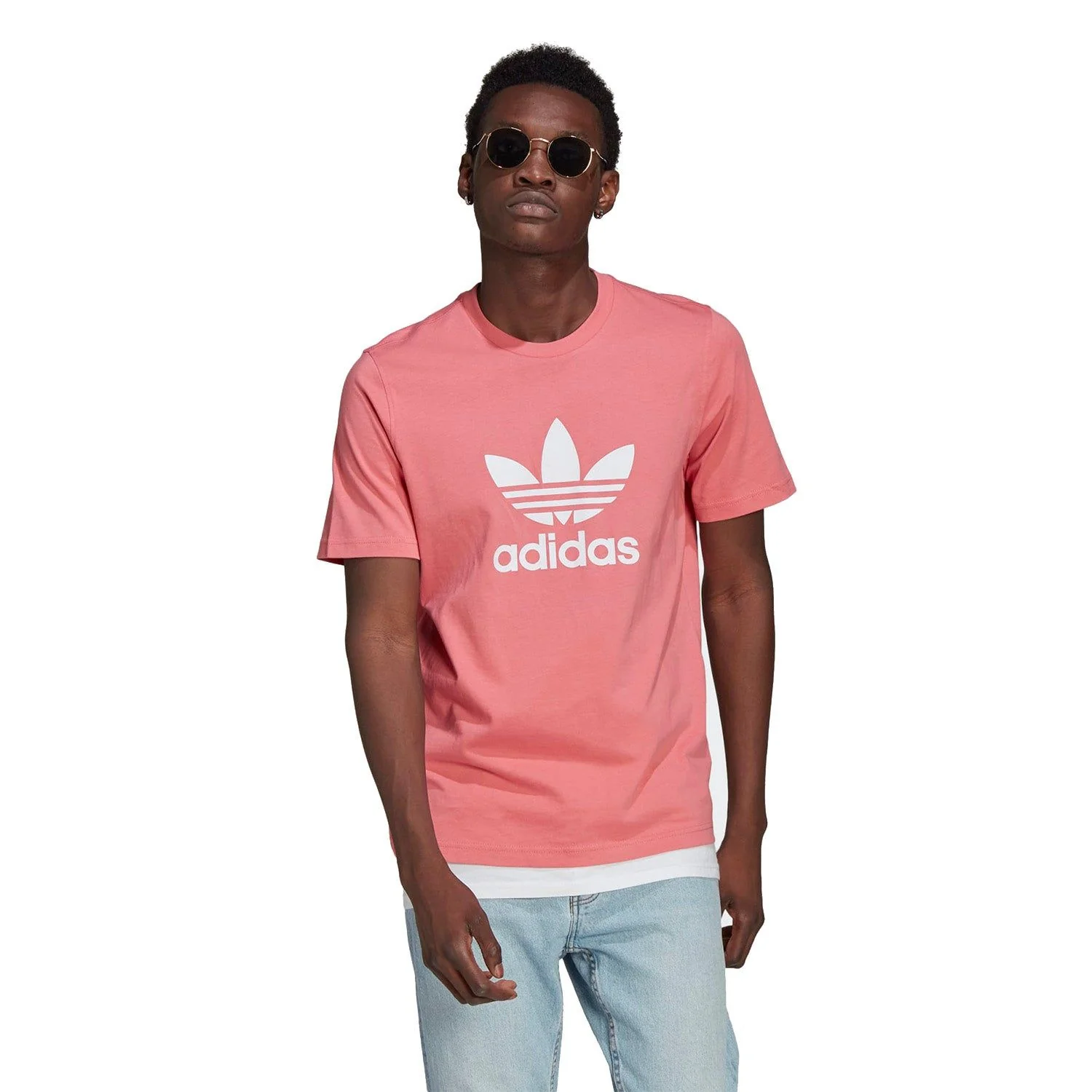 adidas Originals Adicolor Classics Trefoil T-Shirt - Pink - Image 2