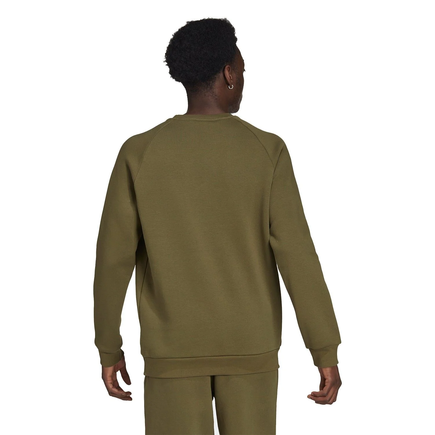 adidas Originals Adicolor Essentials Trefoil Crewneck Sweat - Focus Olive - Image 3