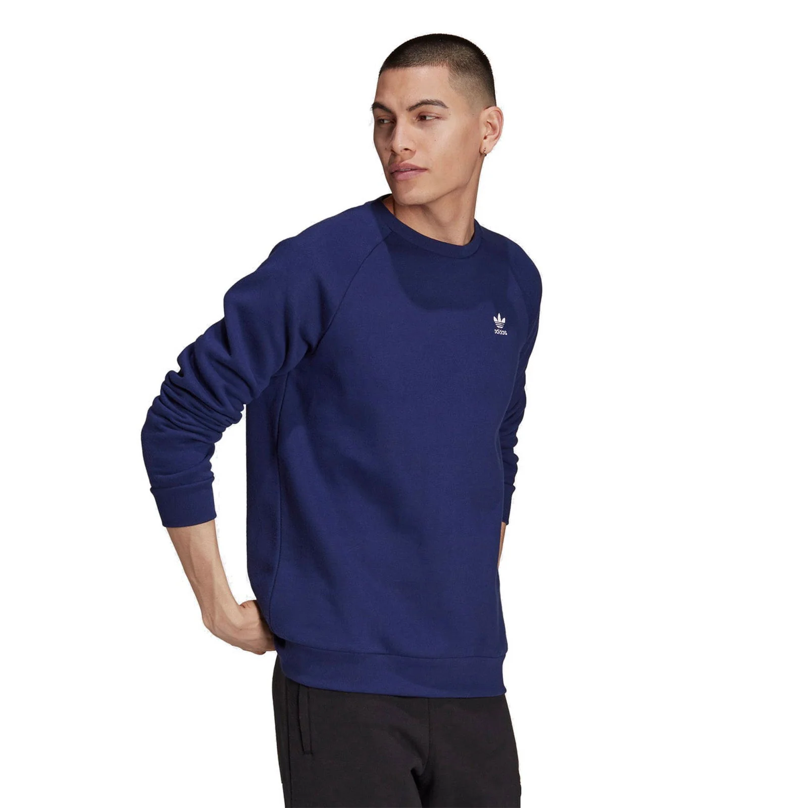 adidas Originals Adicolor Essentials Trefoil Crewneck Sweatshirt - Night Sky - Image 4
