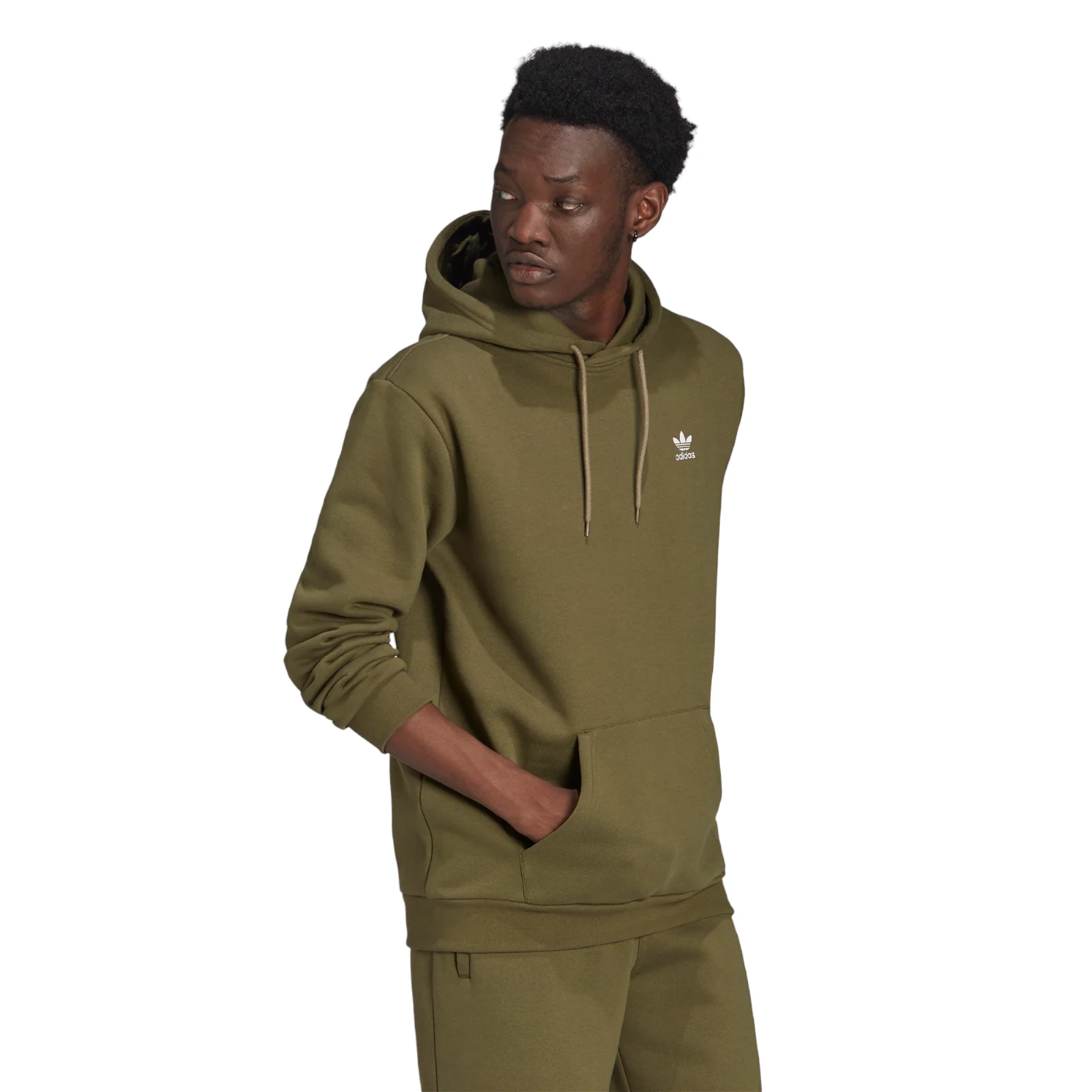 adidas Originals Adicolor Essentials Trefoil Hoodie - Green - Image 4
