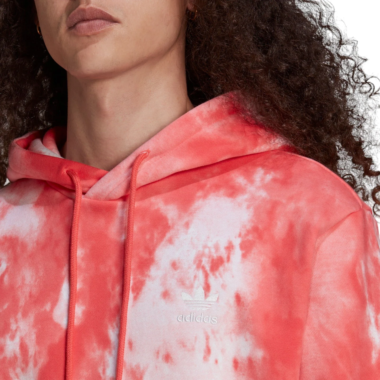 adidas Originals Adicolor Essentials Trefoil Hoodie - Semi Turbo Red - Image 5