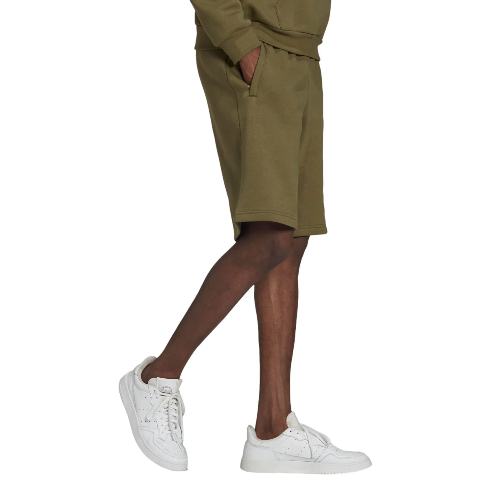 adidas Originals Adicolor Essentials Trefoil Shorts - Olive Green - Image 4