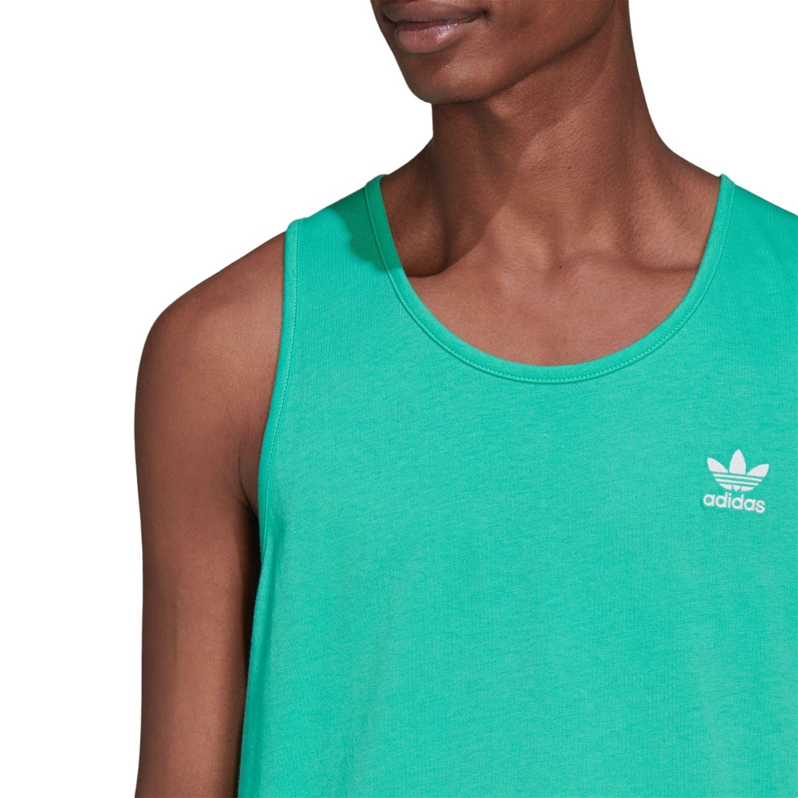adidas Originals Adicolor Essentials Trefoil Tank Top - Hi-Res Green - Image 5