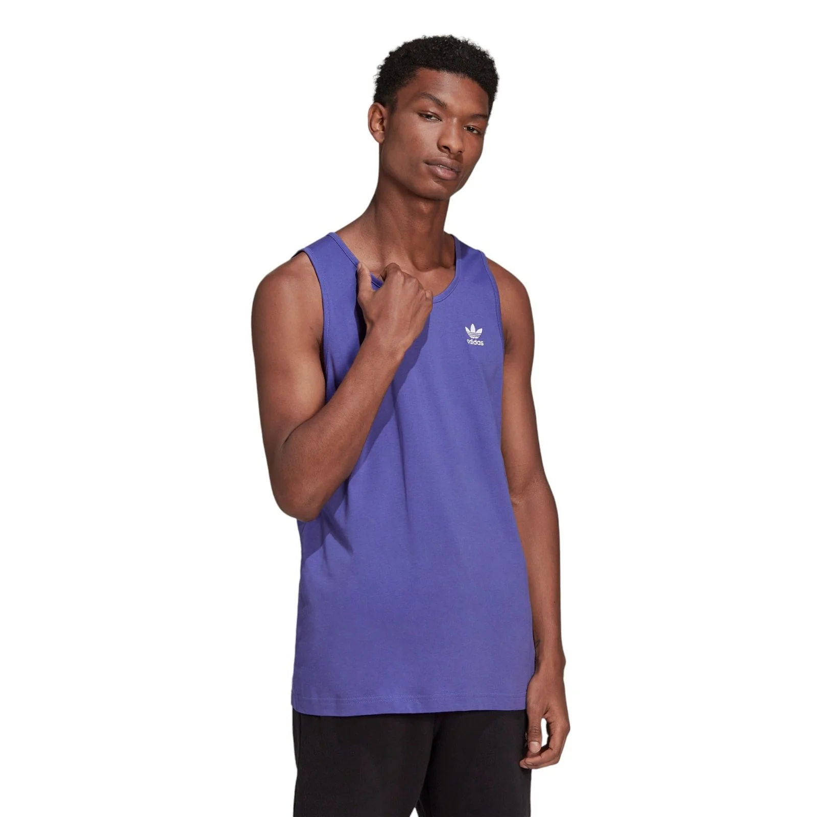 adidas Originals Adicolor Essentials Trefoil Tank Top - Purple - Image 4