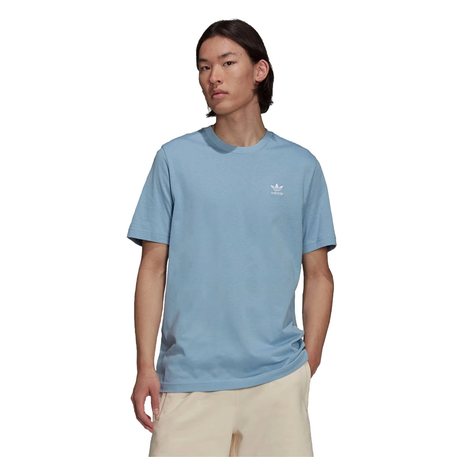 adidas Originals Adicolor Essentials Trefoil Tee - Ambient Sky Blue - Image 2