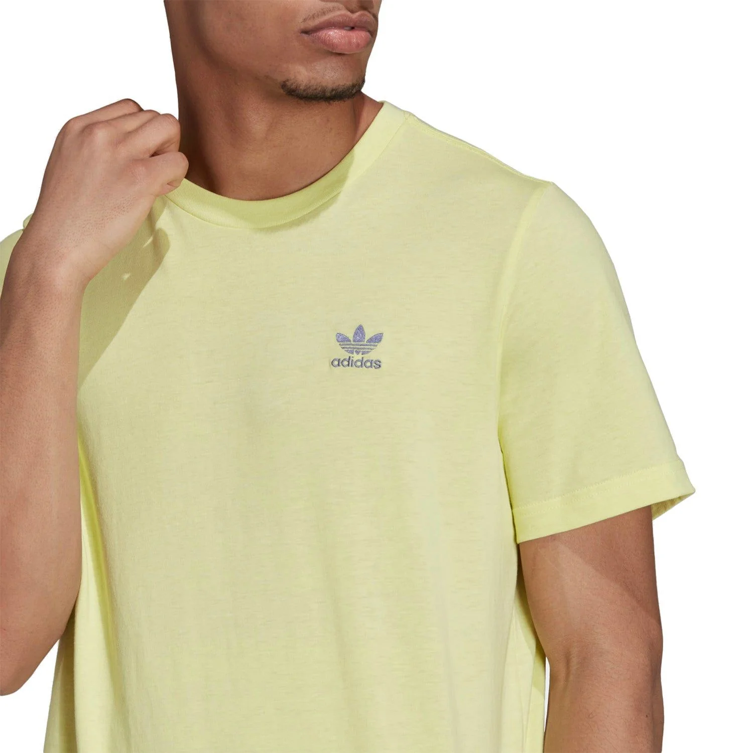adidas Originals Adicolor Essentials Trefoil Tee - Pulse Yellow - Image 2