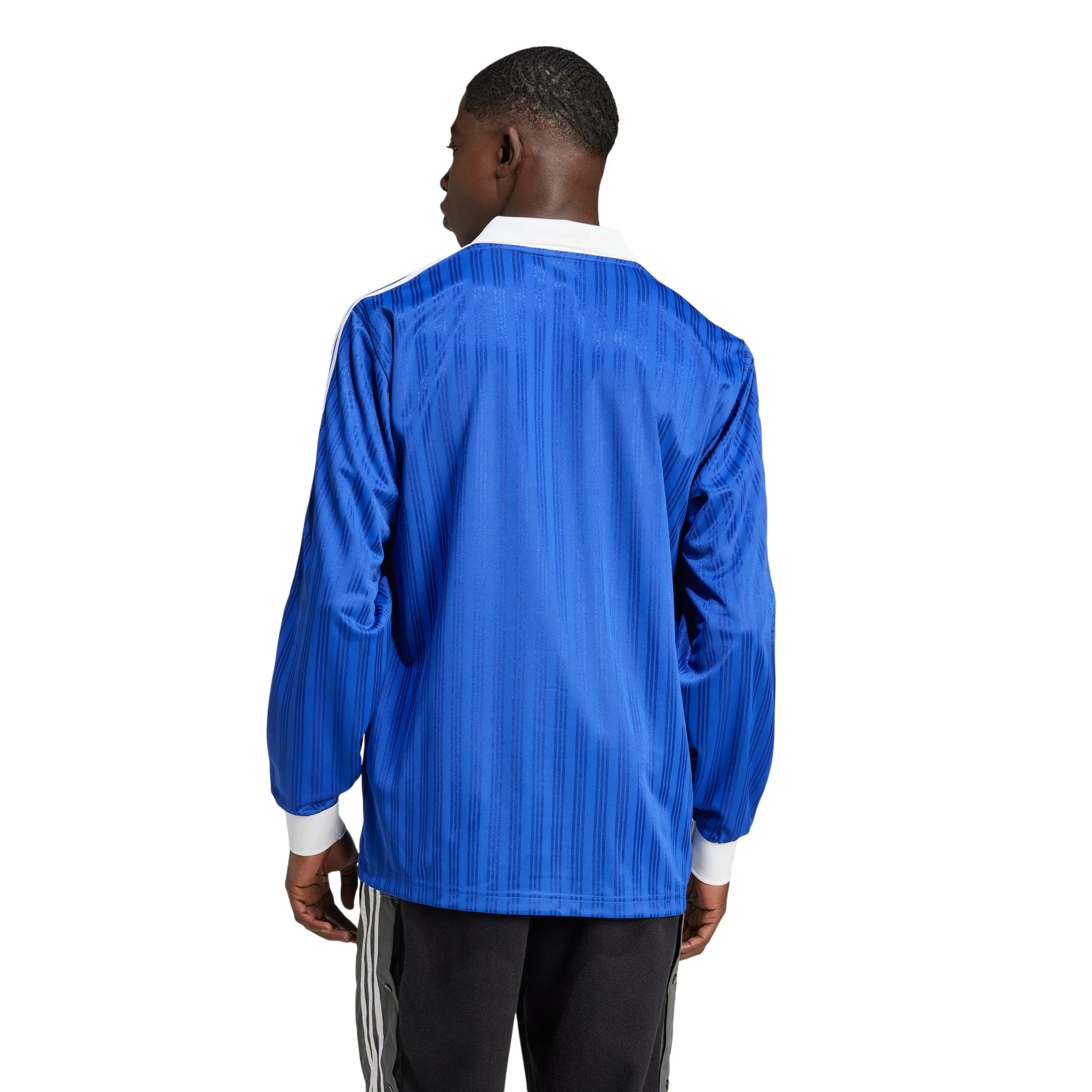 adidas Originals Adicolor Piqué Soccer Long Sleeve Tee - Semi Lucid Blue - Image 3