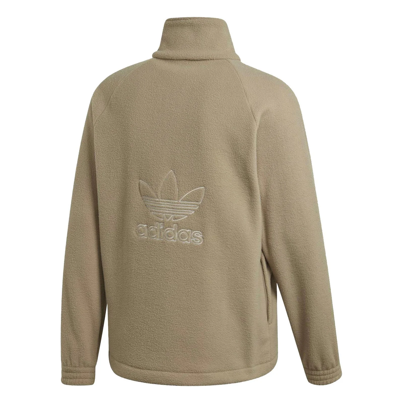 adidas Originals Adicolor Polar Fleece Half-Zip Sweatshirt - Beige - Image 2