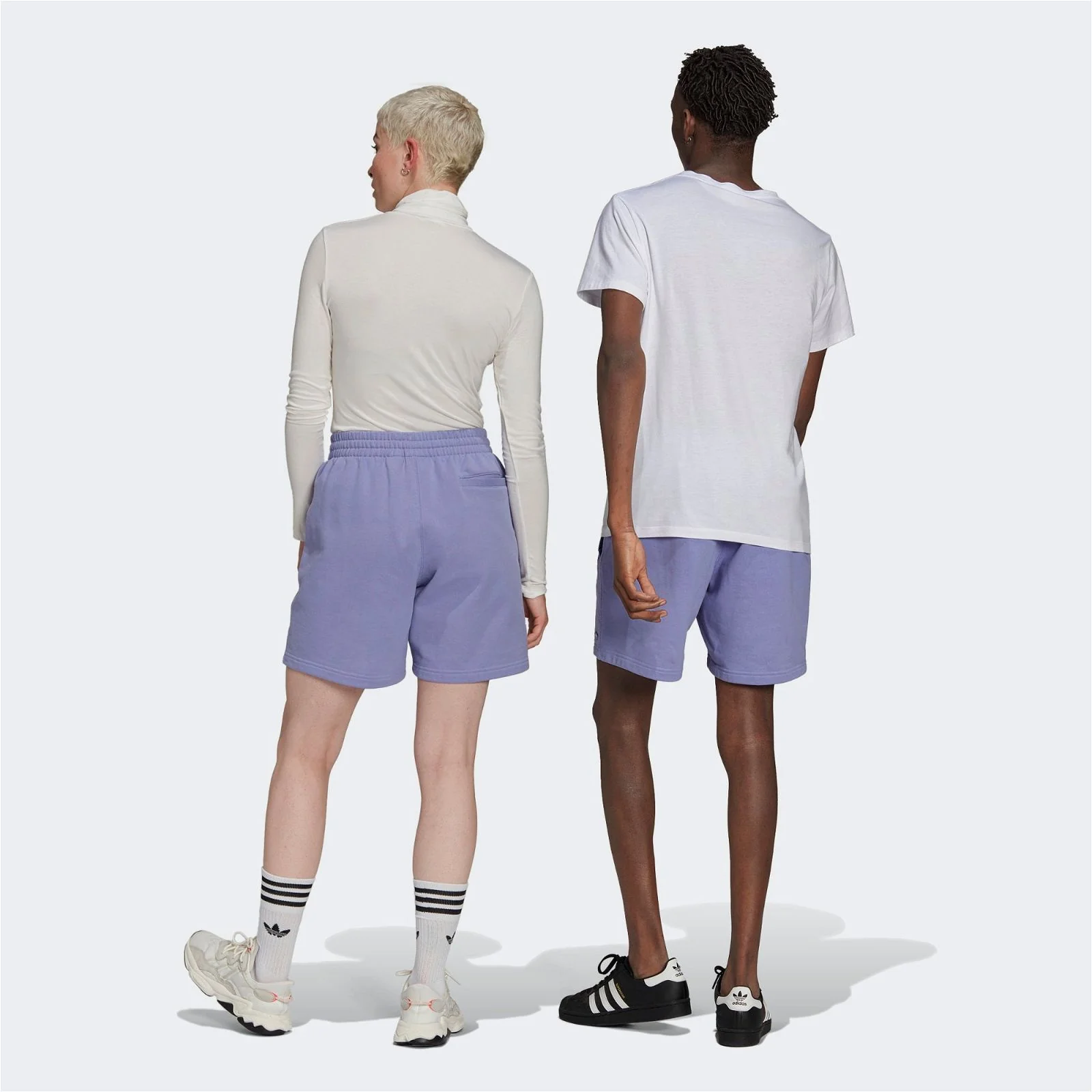 adidas Originals Adicolor Premium Shorts - Purple - Image 4