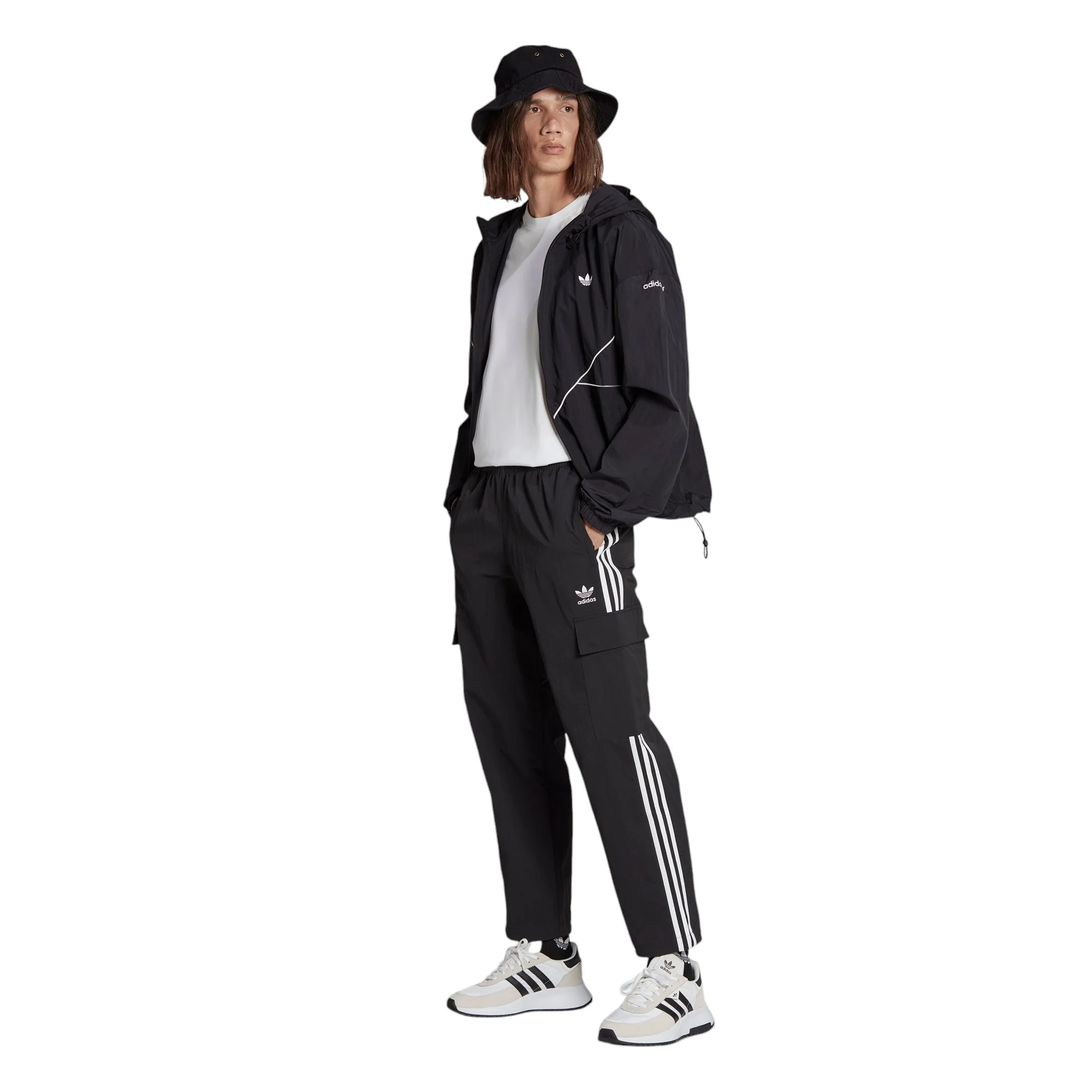 adidas Originals Adicolor Seasonal Archive Windbreaker - Black / White - Image 6