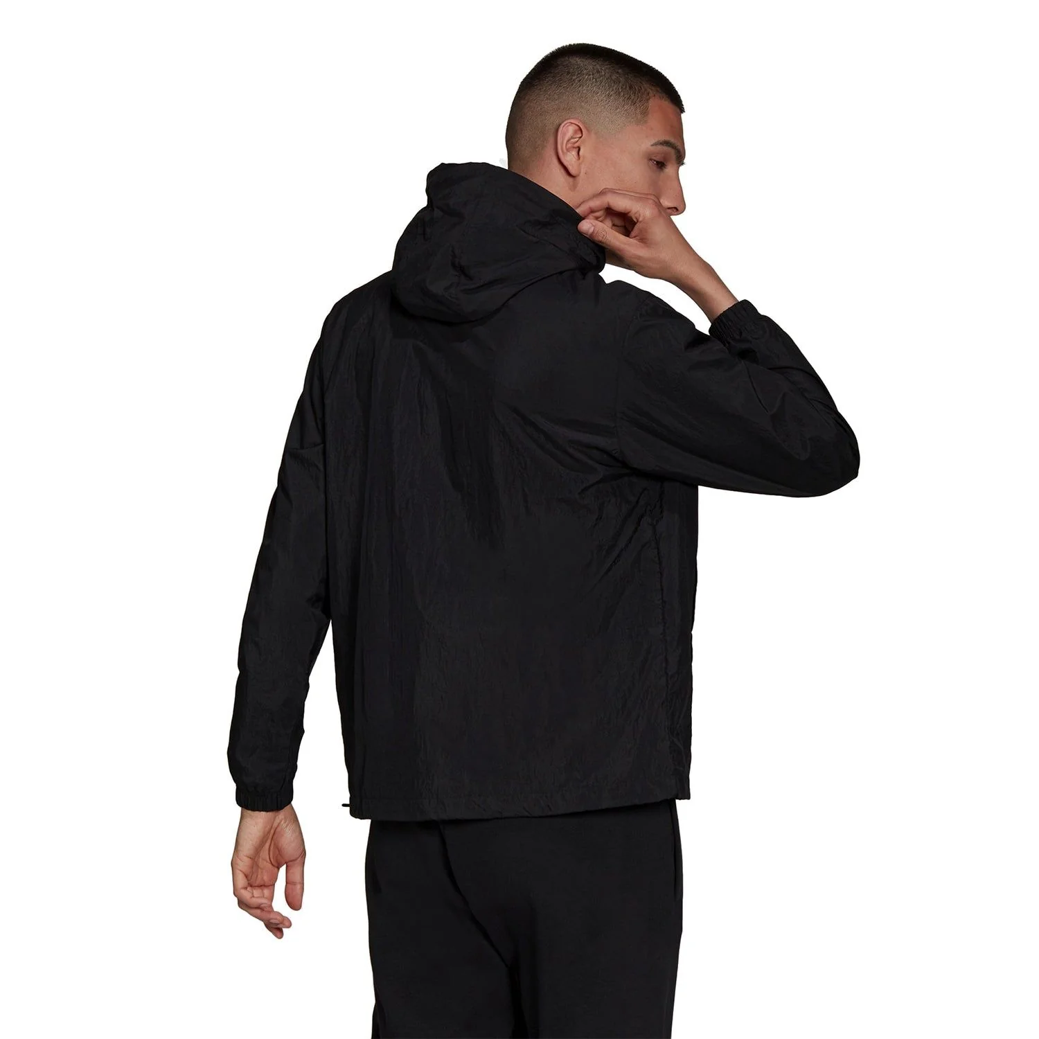 adidas Originals Adicolor Shattered Trefoil Windbreaker - Black - Image 3