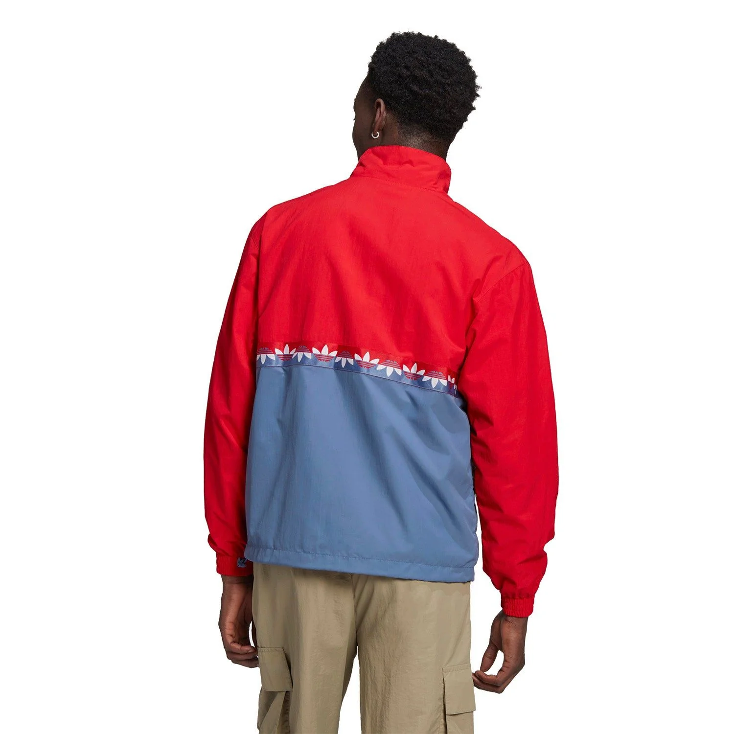 adidas Originals Adicolor Sliced Trefoil Track Top - Blue - Image 3