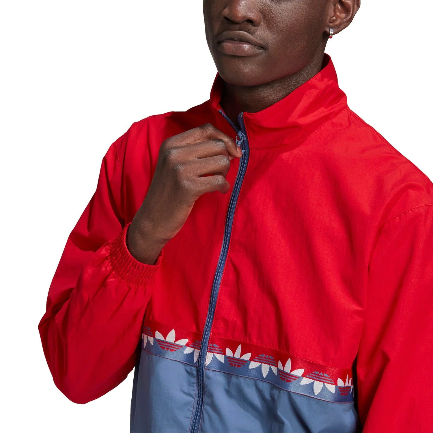 adidas Originals Adicolor Sliced Trefoil Track Top - Blue - Image 4