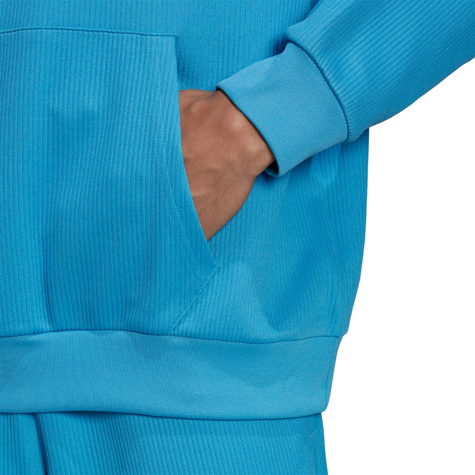 adidas Originals Adicolor Trefoil Plissé Hoodie - App Sky Rush - Image 6