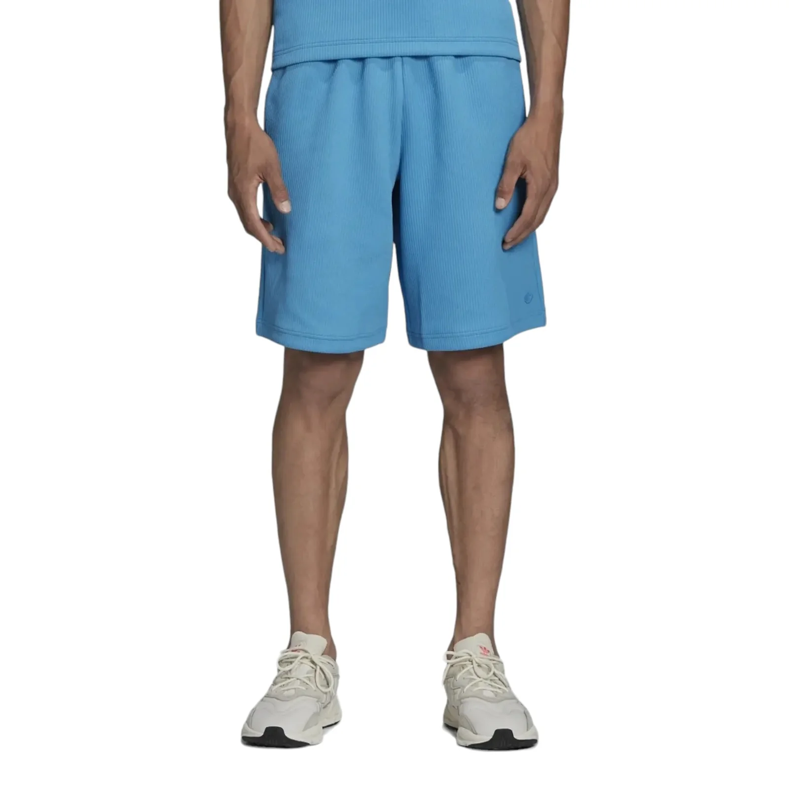 adidas Originals Adicolor Trefoil Plisse Shorts - Blue - Image 2