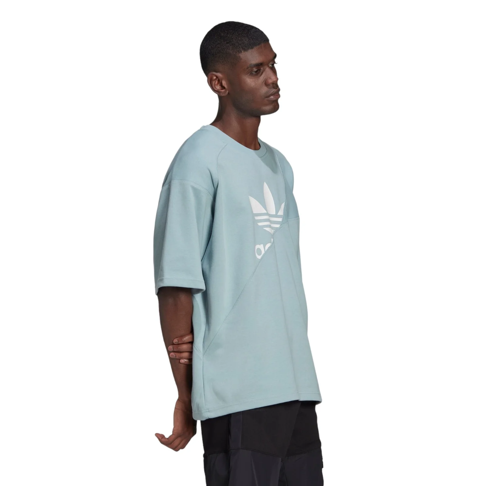 adidas Originals Adicolor Tricot Interlock T-Shirt - Blue - Image 6
