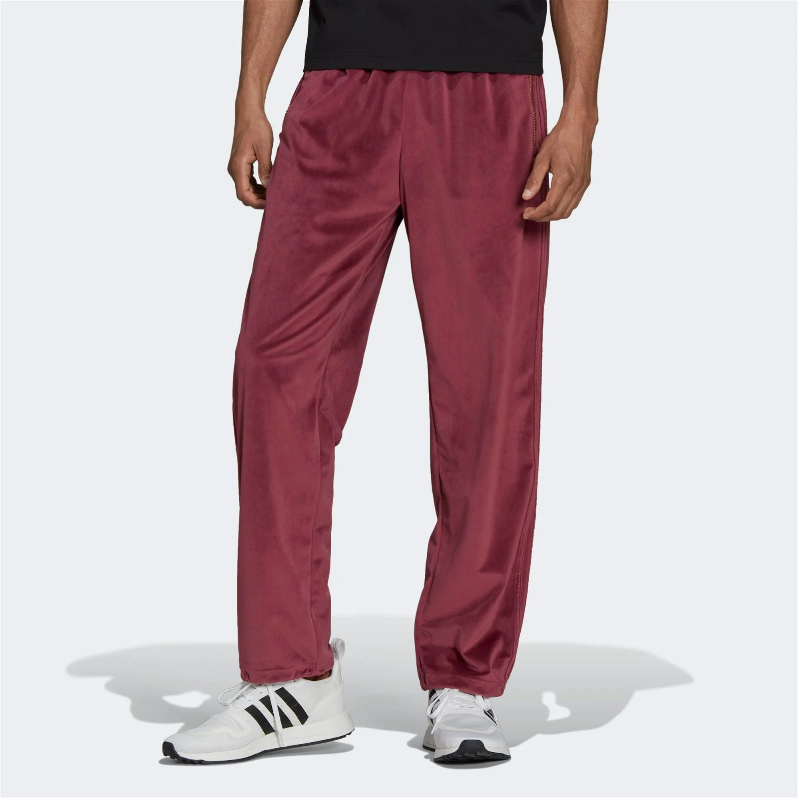 adidas Originals Adicolor Velour Firebird Track Pants - Victory Crimson - Image 2