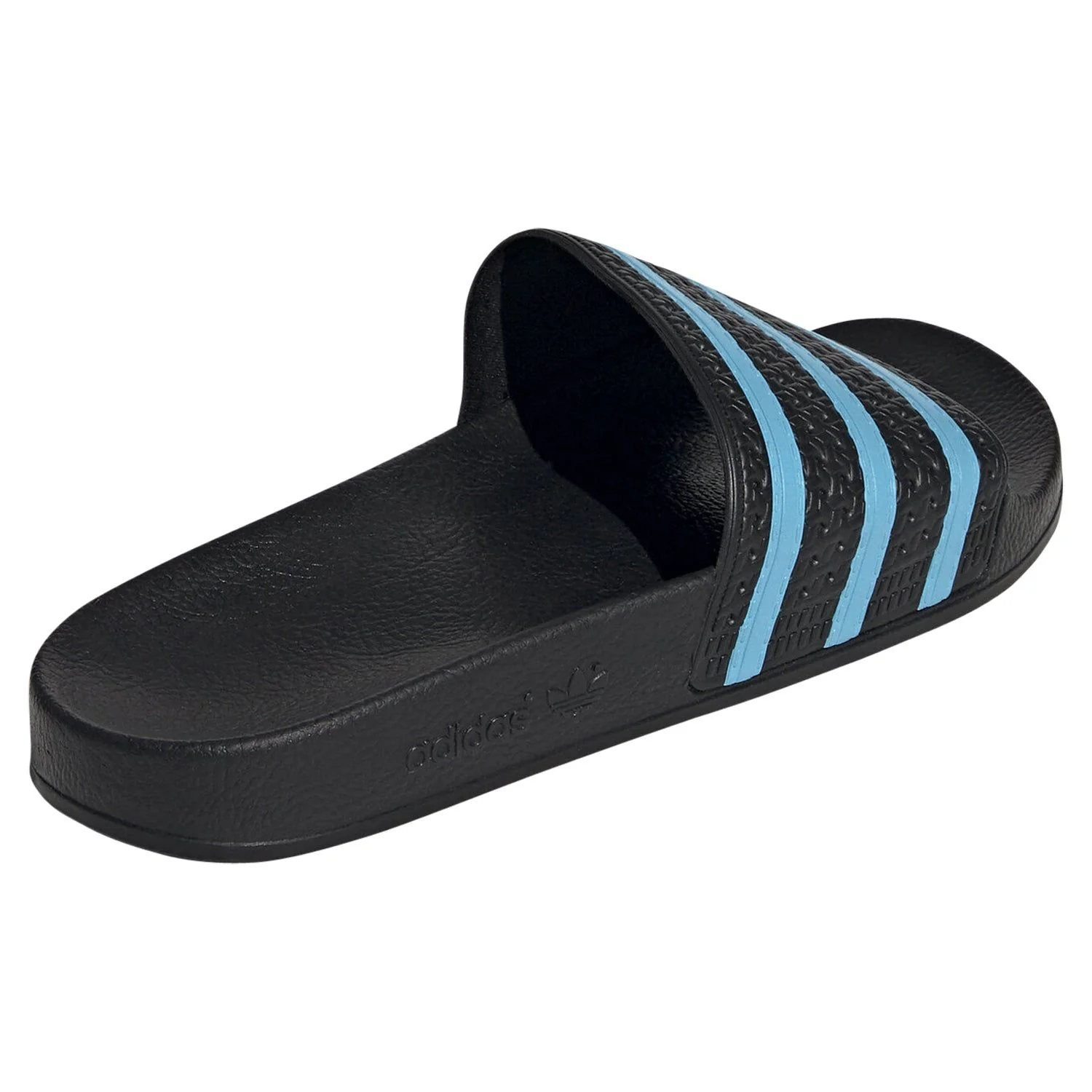 adidas Originals Adilette Slides - Black/Blue Glow - Image 3