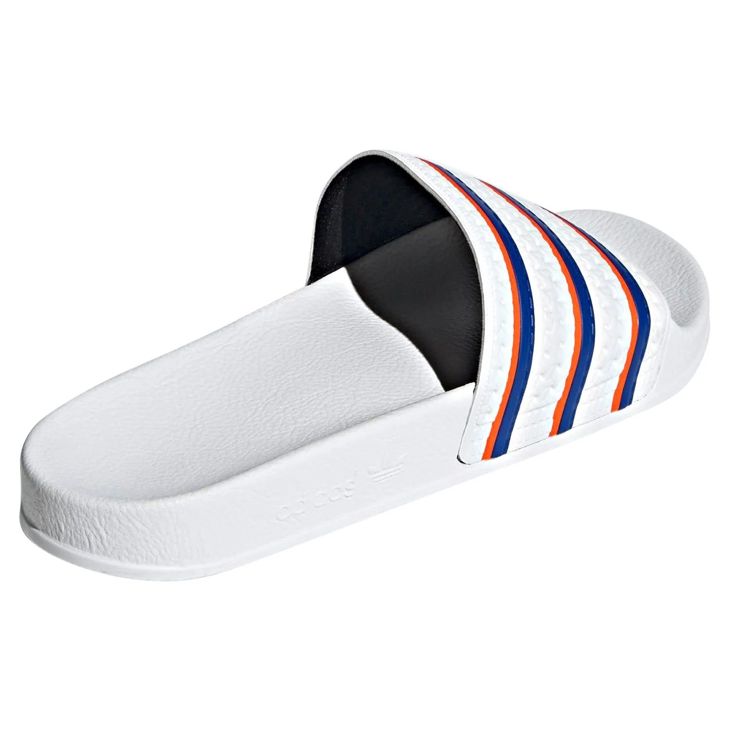 adidas Originals Adilette Slides - White/Blue/Red - Image 3