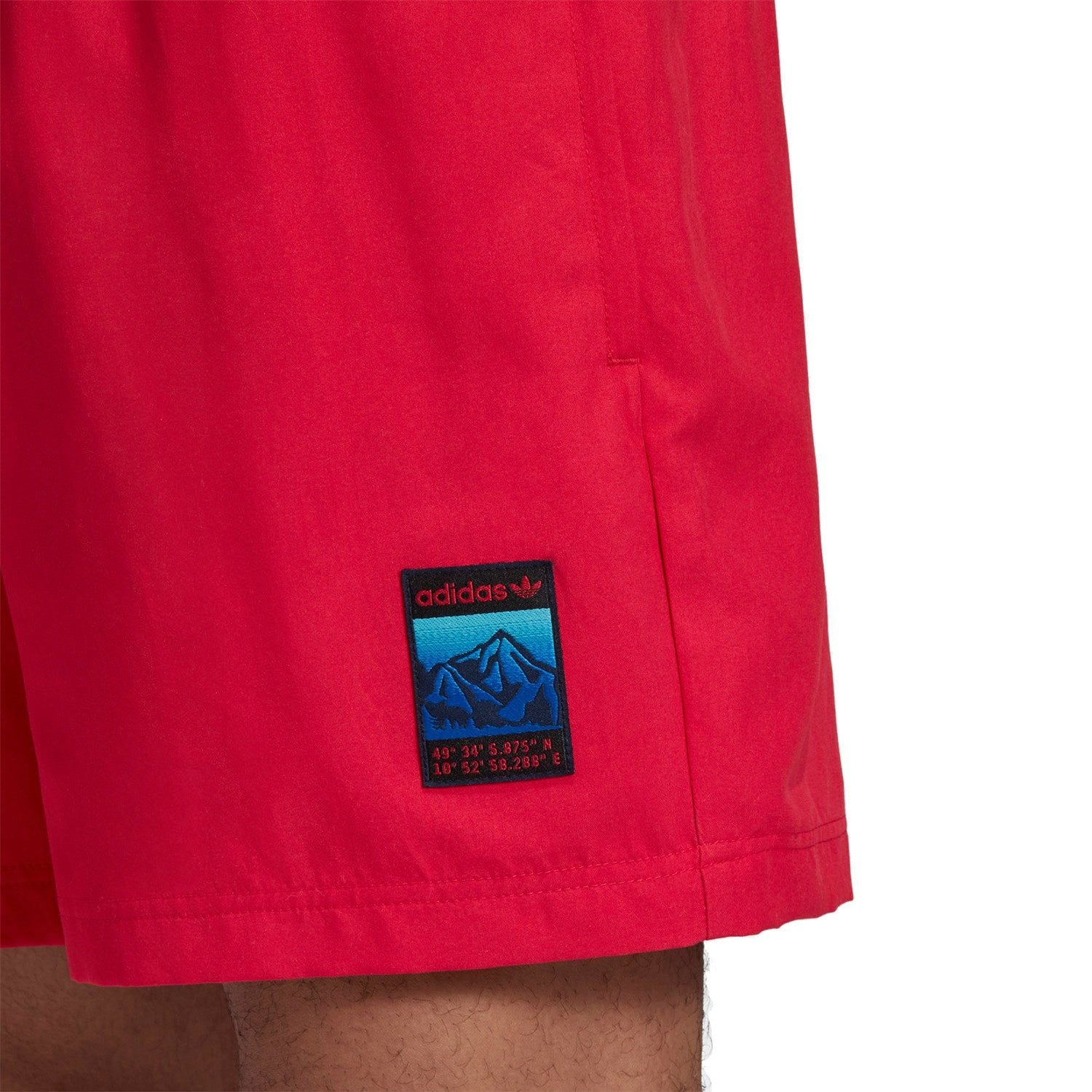 adidas Originals Adiplore Woven Baggies Shorts - Energy Pink - Image 4