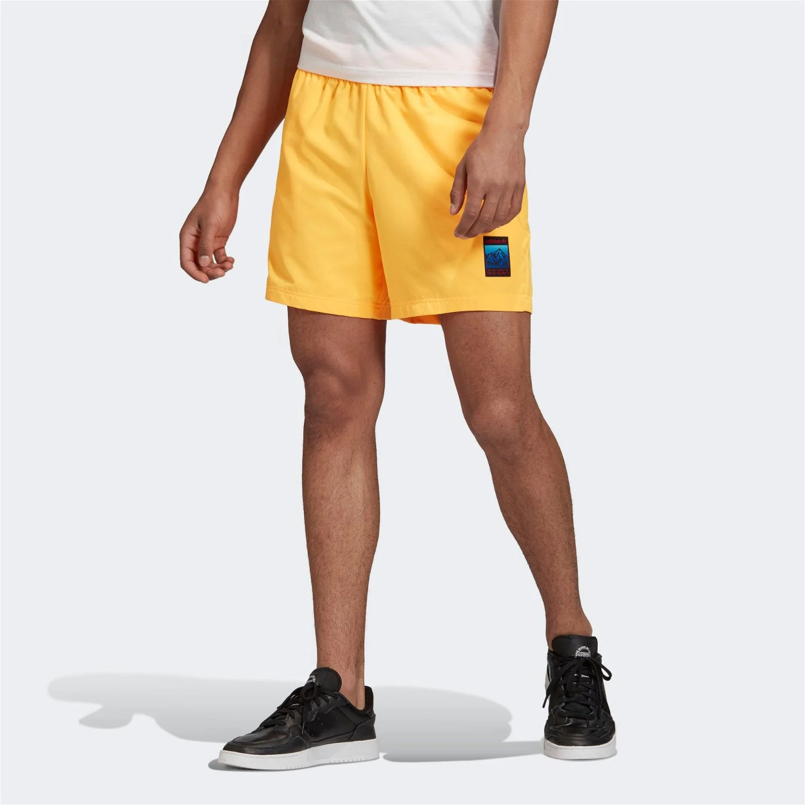adidas Originals Adiplore Woven Shorts - Gold - Image 4