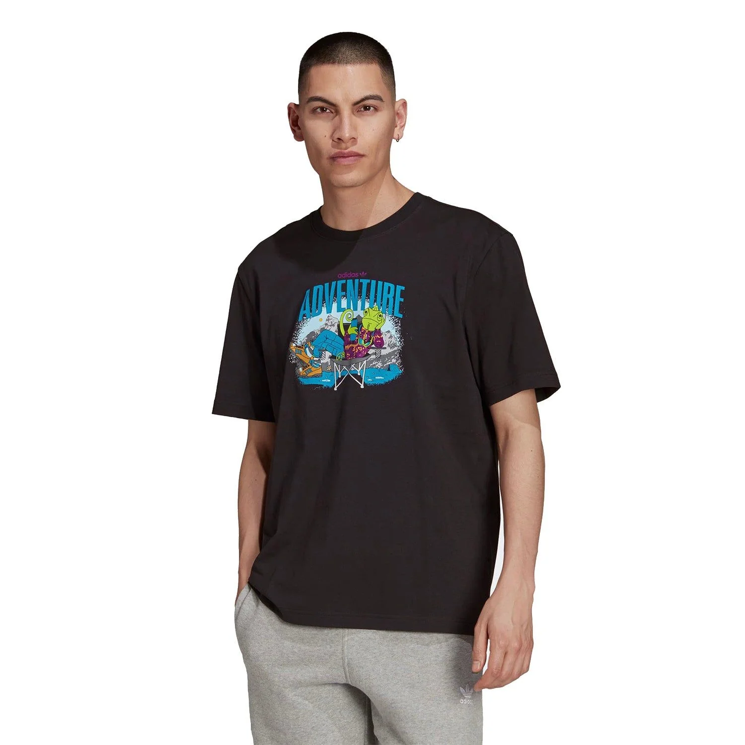 adidas Originals ADV Adventure Chameleon Tee - Black - Image 4