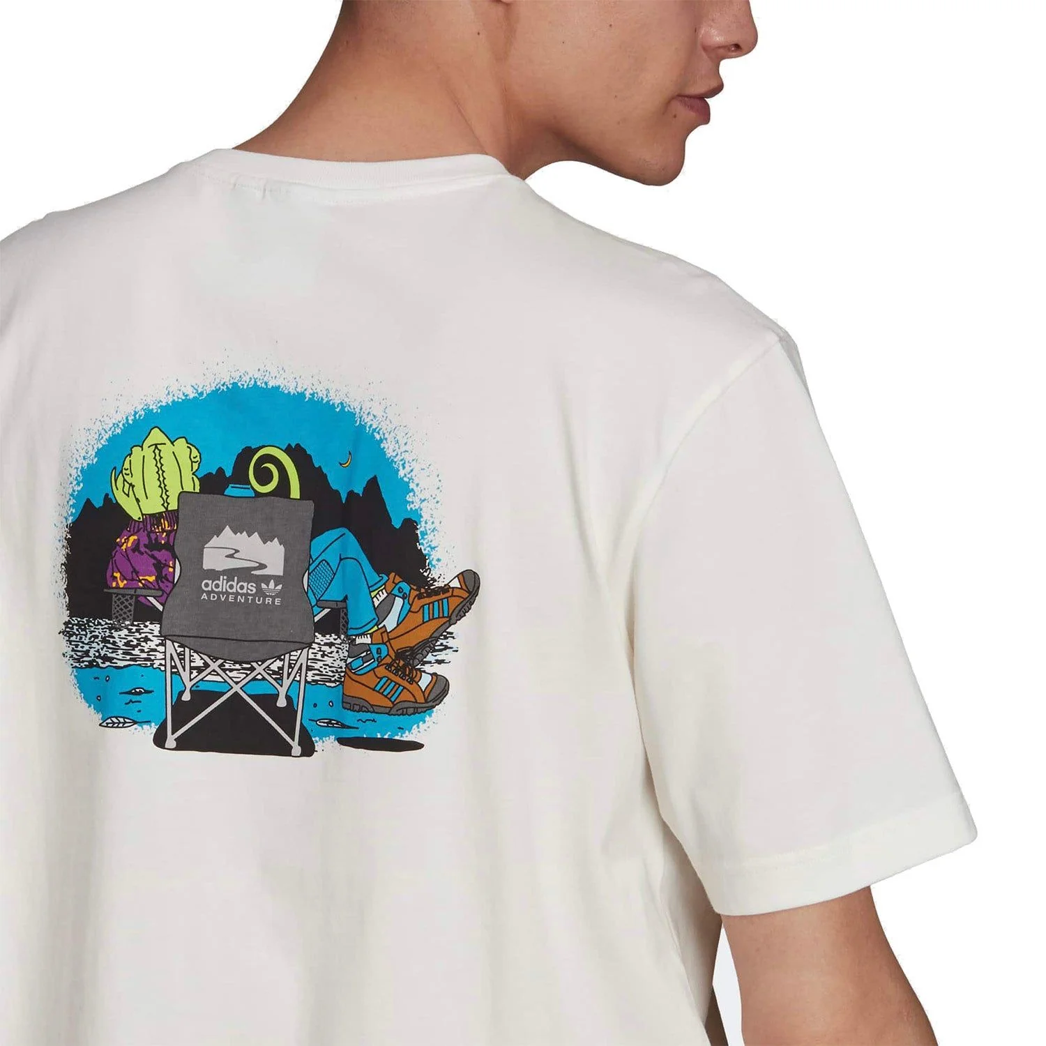 adidas Originals ADV Adventure Chameleon Tee - White - Image 3