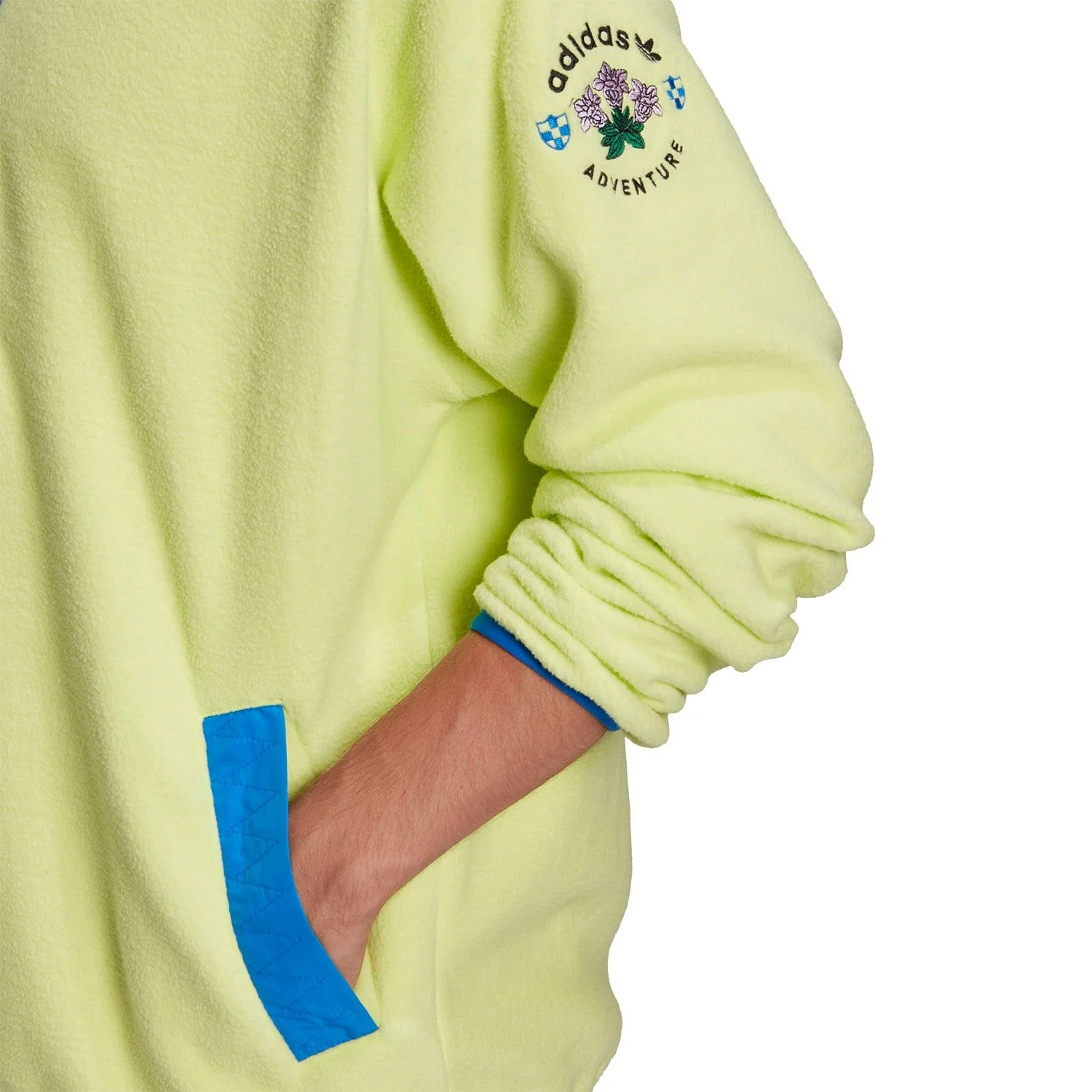 adidas Originals ADV Adventure Half Zip Fleece - Semi Frozen Yellow - Image 4