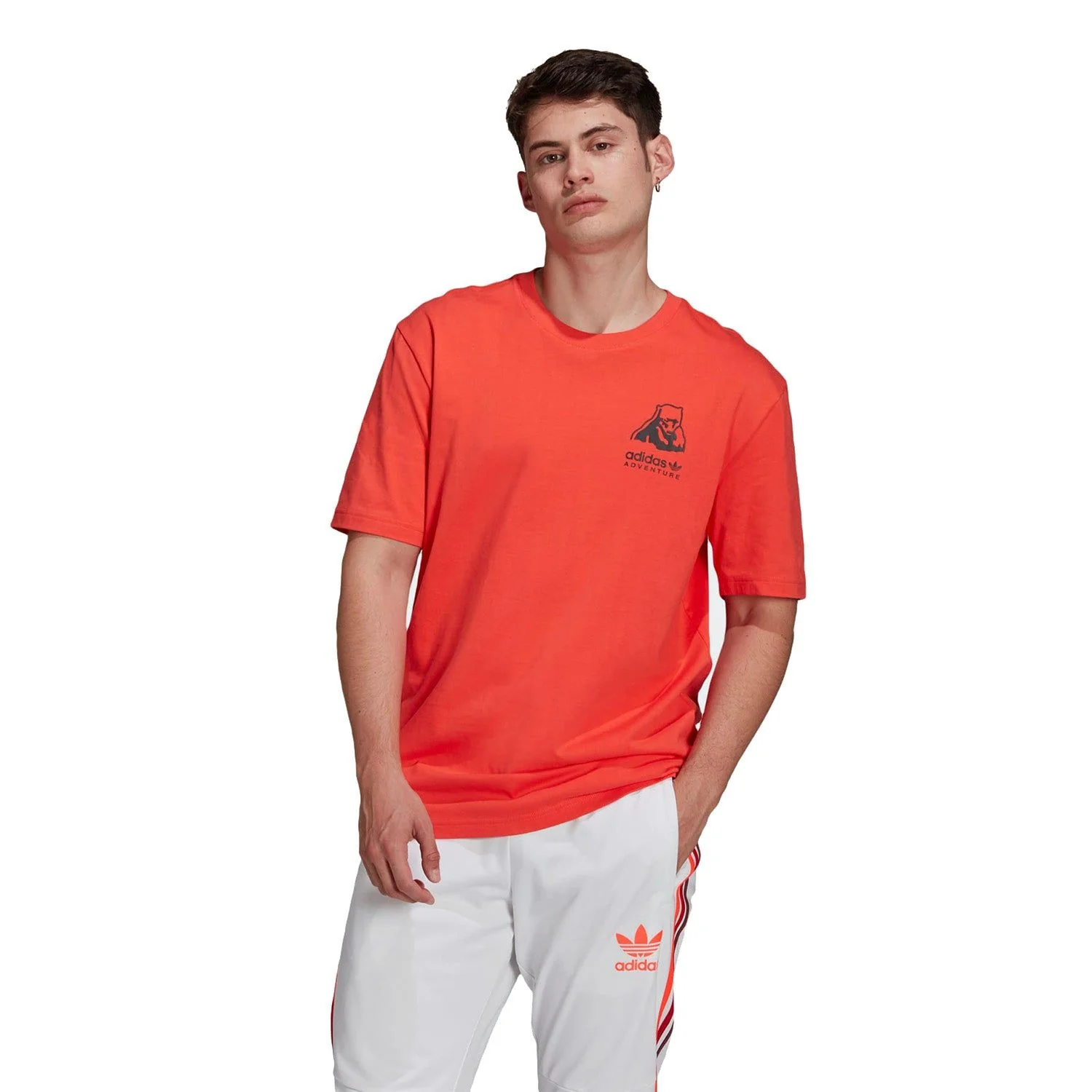 adidas Originals ADV Adventure Polar Bear Tee - Red - Image 2