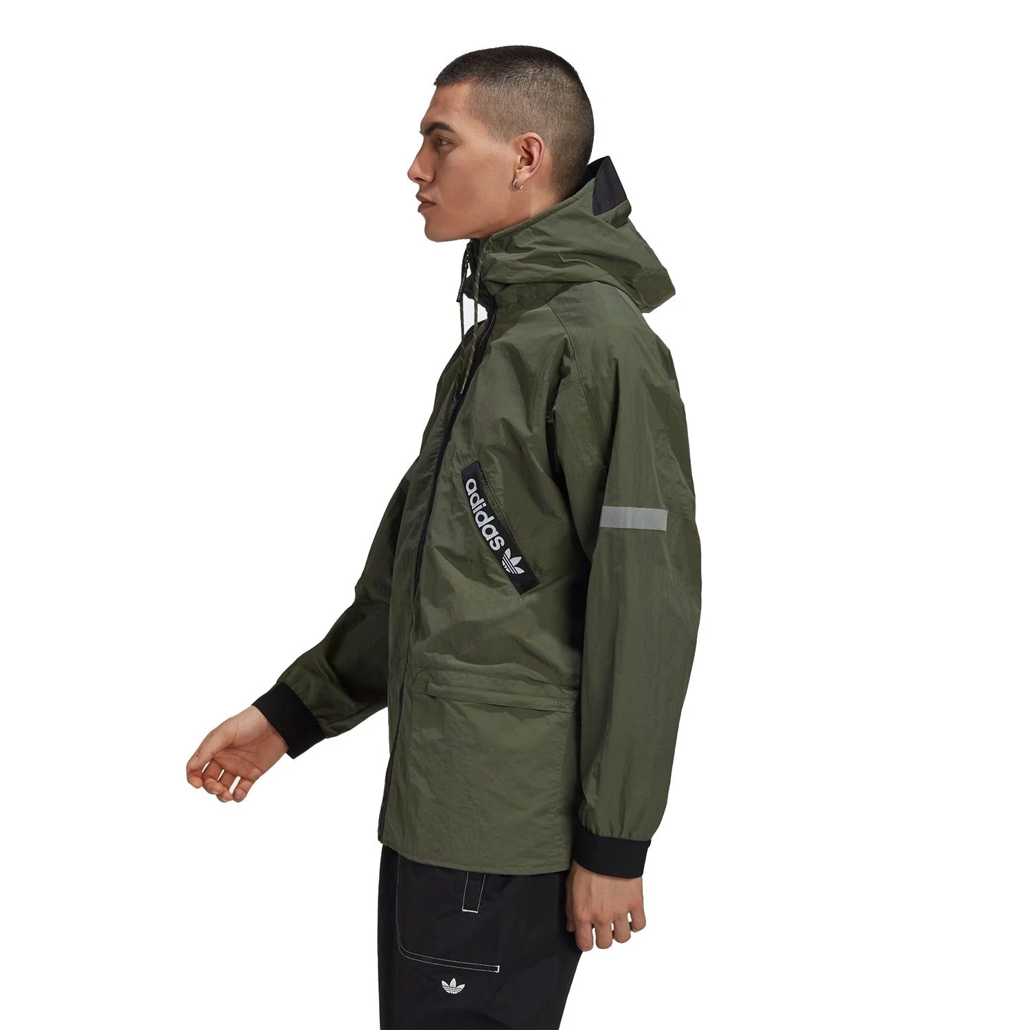 adidas Originals ADV Zip Windbreaker - Base Green - Image 5