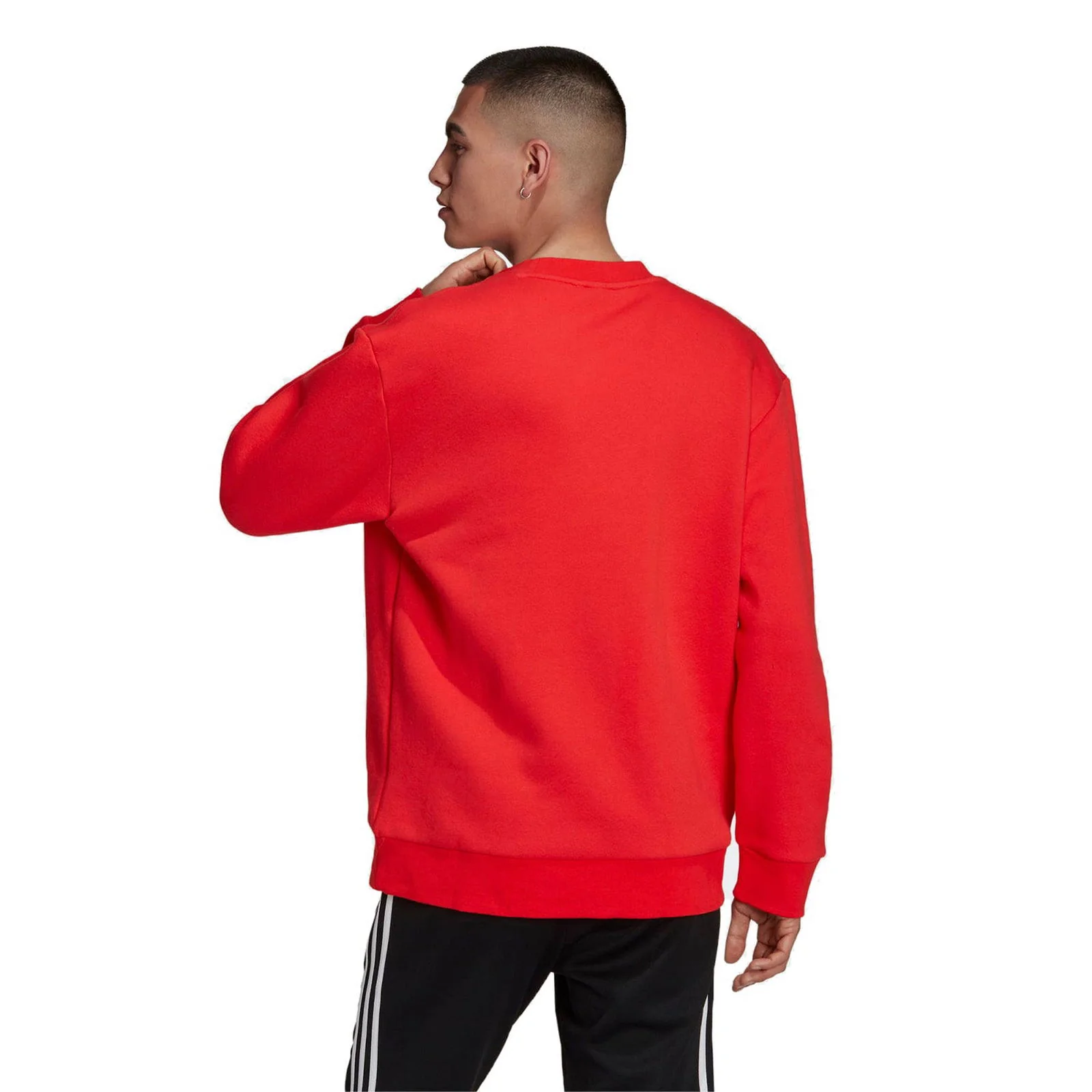 adidas Originals Adventure ADV Polar Big Logo Crew Sweatshirt - Red - Image 3