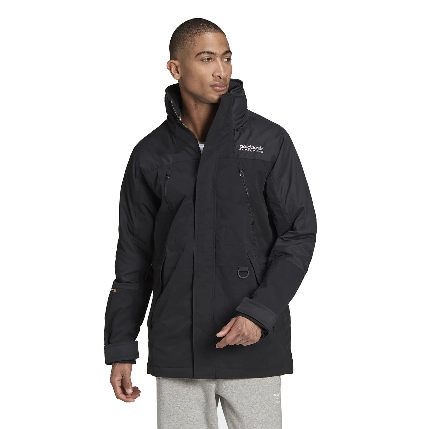 adidas Originals Adventure Blocked Outdoor Jacket - Black - Image 4