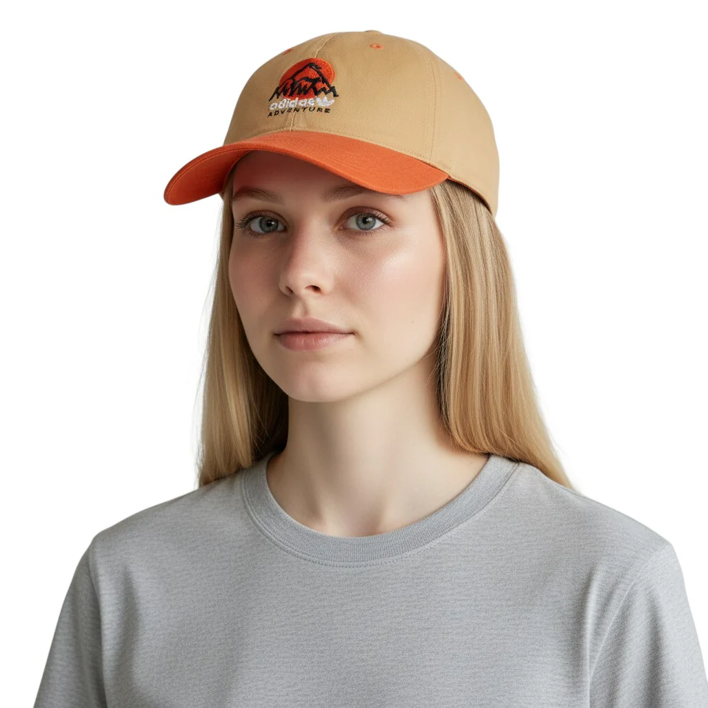 adidas Originals Adventure Dad Cap - Magic Beige / Craft Orange - Image 6