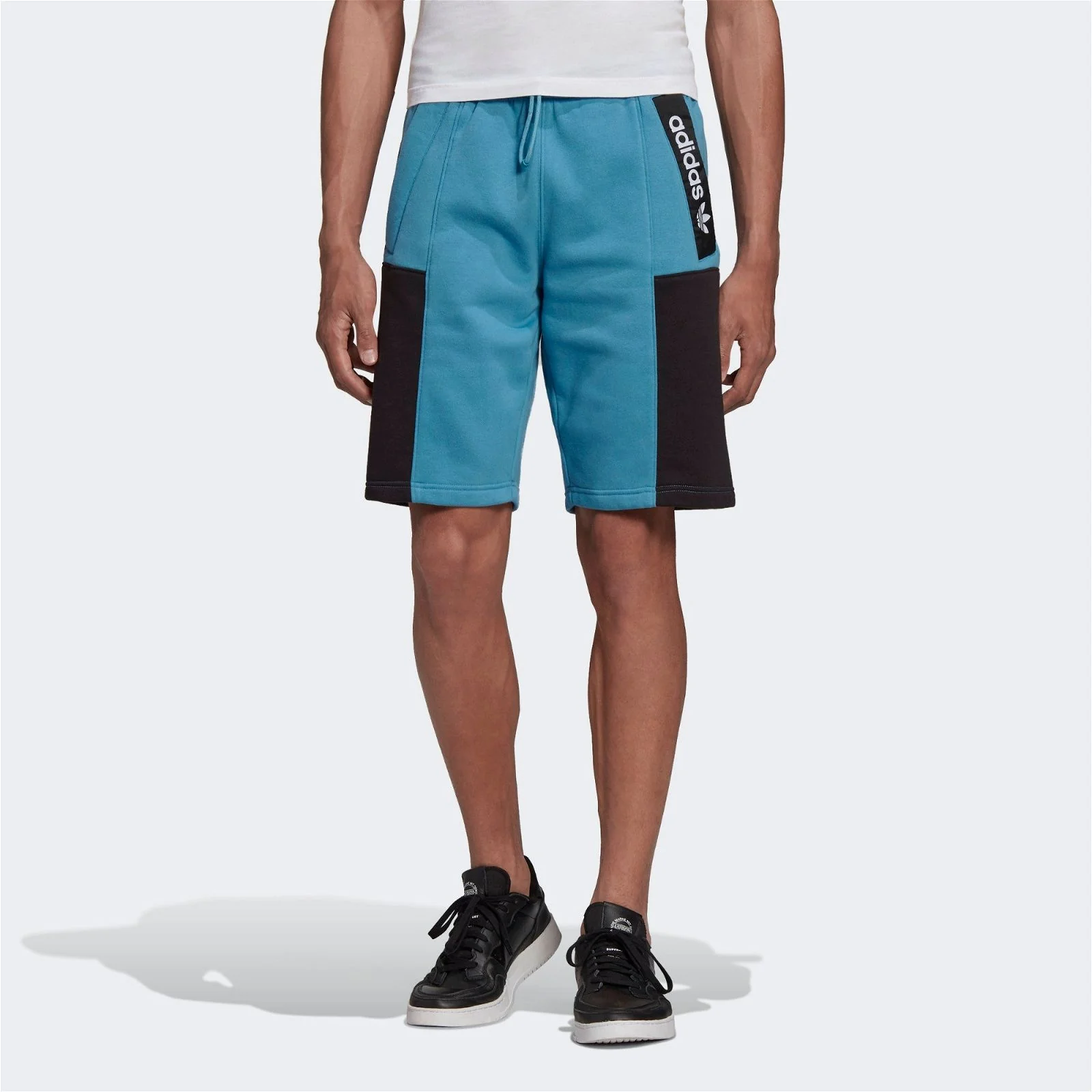 adidas Originals Adventure Fleece Shorts - Blue - Image 2