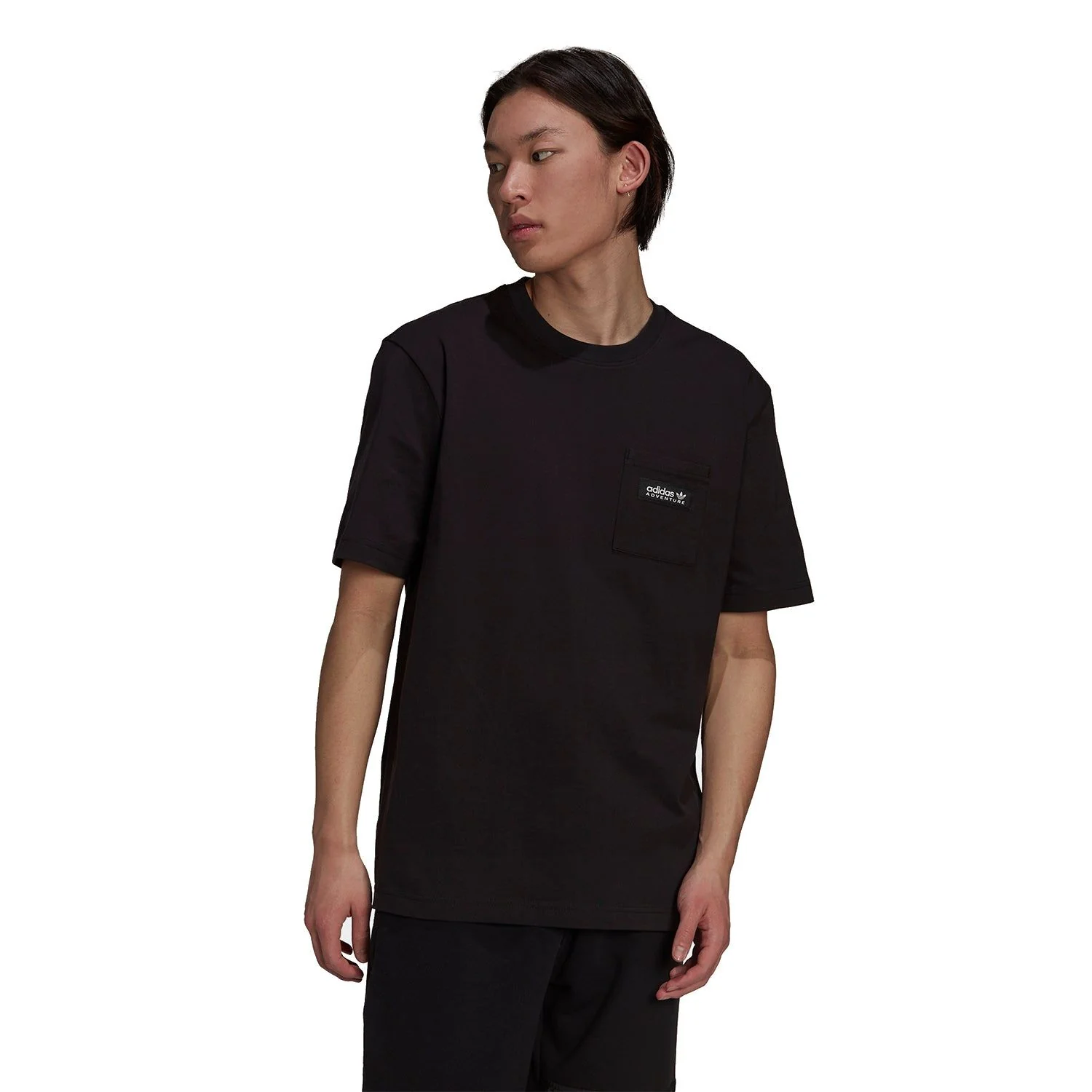 adidas Originals Adventure Futura Pocket T-Shirt - Black - Image 2