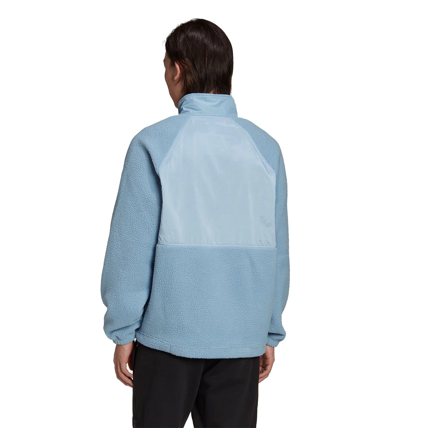 adidas Originals Adventure Futura Polar Fleece Half-Zip Sweatshirt - Blue - Image 4