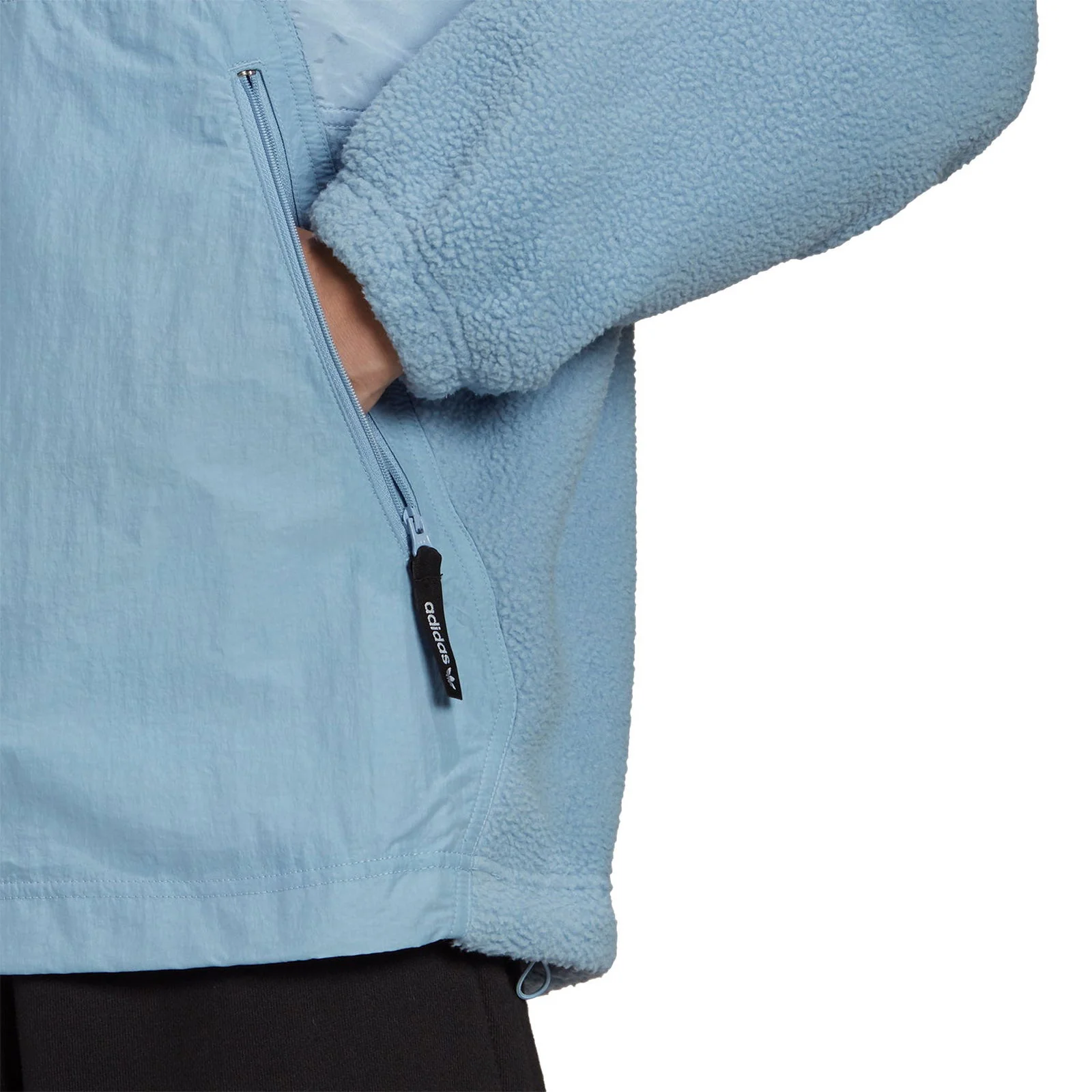 adidas Originals Adventure Futura Polar Fleece Half-Zip Sweatshirt - Blue - Image 5