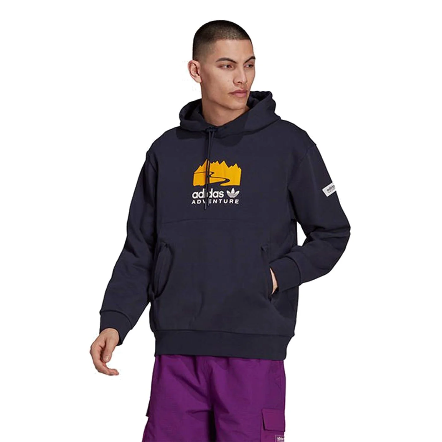 adidas Originals Adventure Hoodie - Navy - Image 2