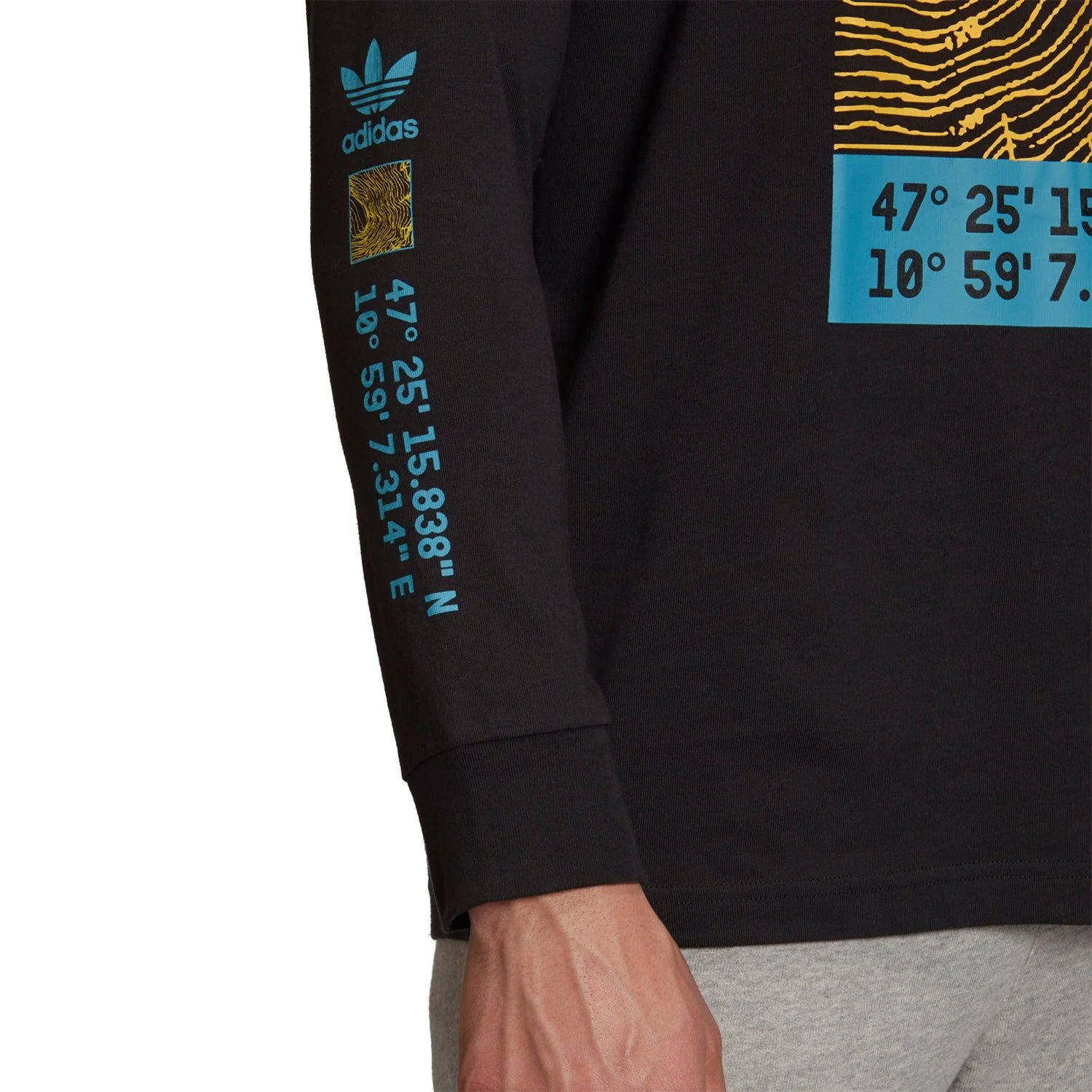 adidas Originals Adventure Long Sleeve T Shirt - Black - Image 4