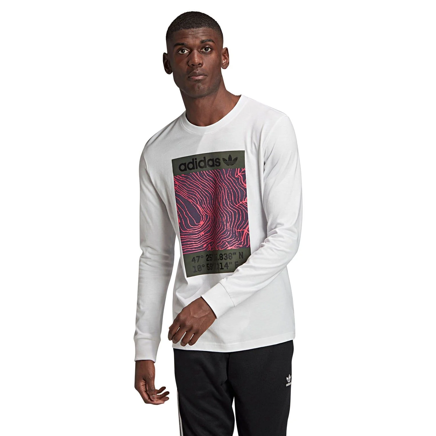 adidas Originals Adventure Long Sleeve T Shirt - White - Image 3