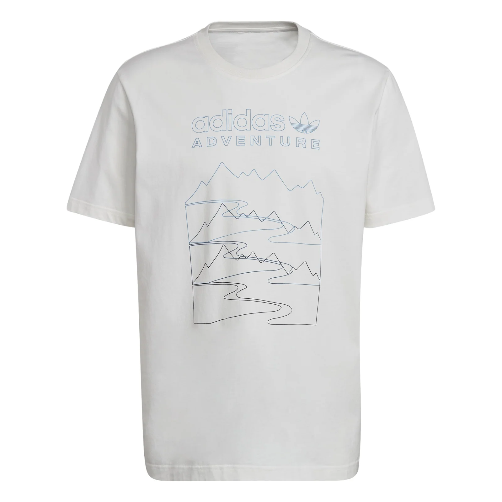adidas Originals Adventure Mountain Front T-Shirt - Off White