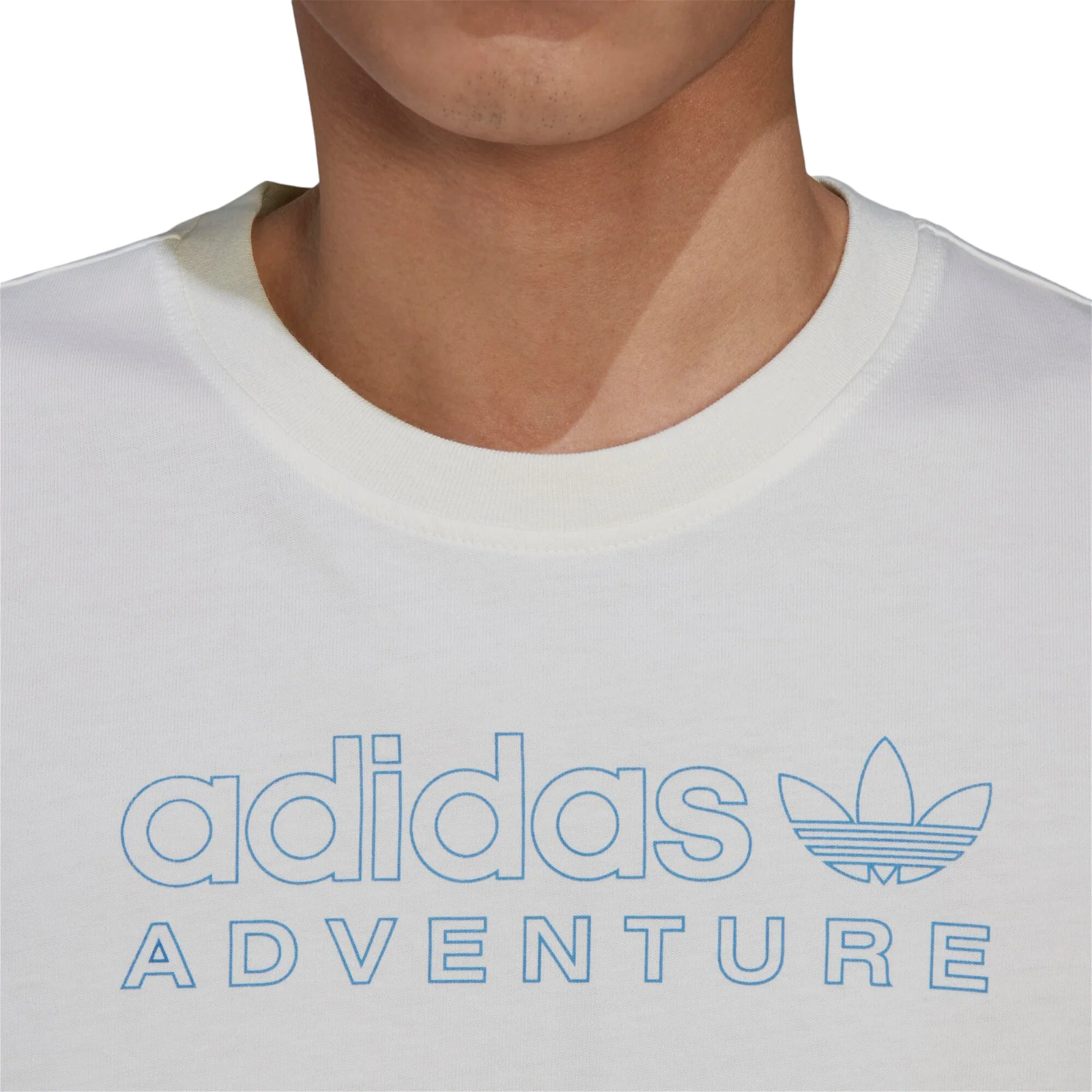 adidas Originals Adventure Mountain Front T-Shirt - Off White - Image 3